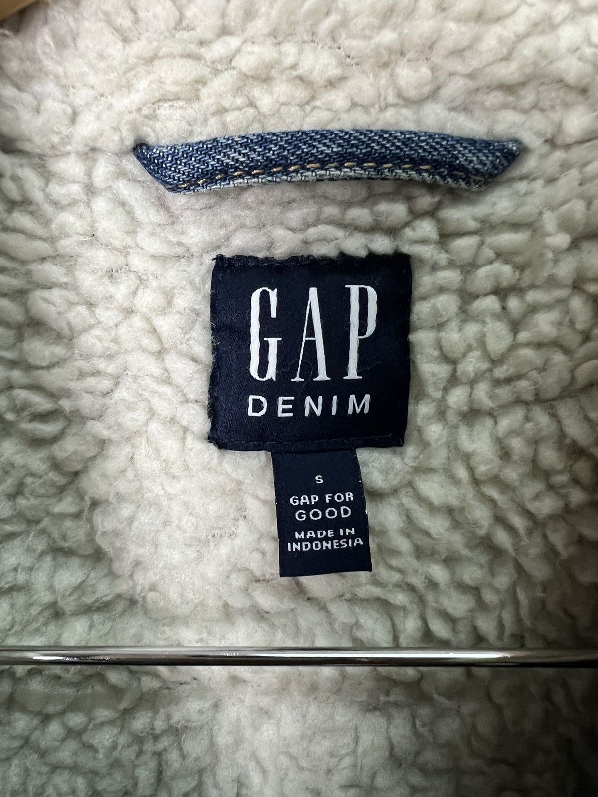 Gap 🔥Gap Denim Sherpa Jacket Size US S / EU 44-46 / 1 - 14 Thumbnail