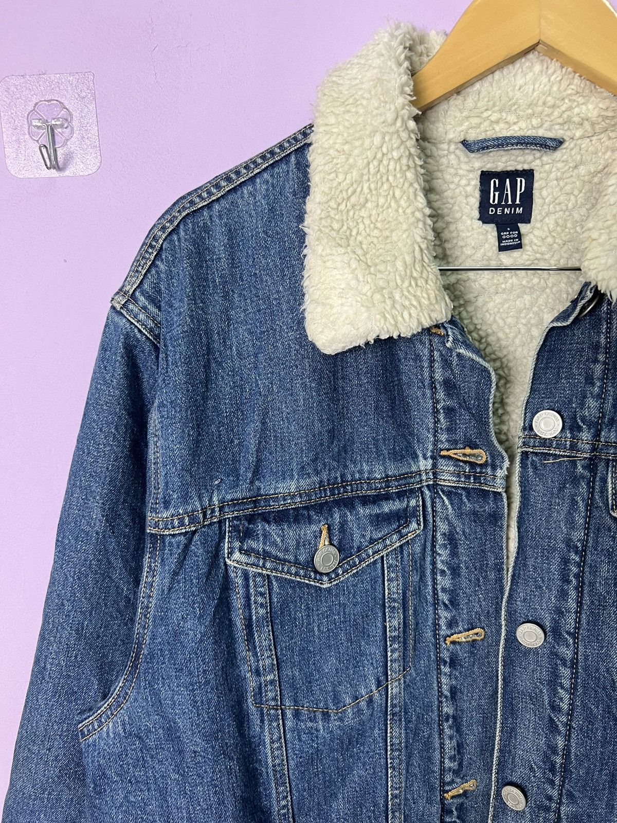 Gap 🔥Gap Denim Sherpa Jacket Size US S / EU 44-46 / 1 - 9 Thumbnail