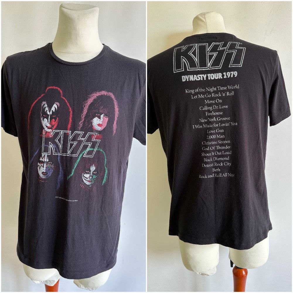 Band Tees REPRINT KISS Dynasty TOUR 1979 band t shirt tee Size US L / EU 52-54 / 3 - 1 Thumbnail