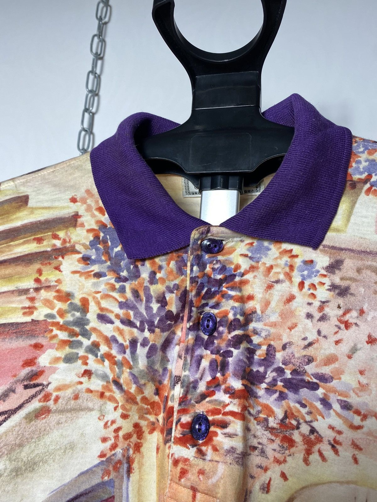 Yashi Yamamuri 1990s Yashi Yamamuri art full all over print polo size Xl Size US XL / EU 56 / 4 - 5 Thumbnail