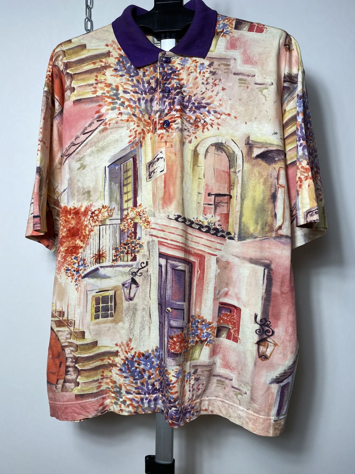 Yashi Yamamuri 1990s Yashi Yamamuri art full all over print polo size Xl Size US XL / EU 56 / 4 - 2 Thumbnail