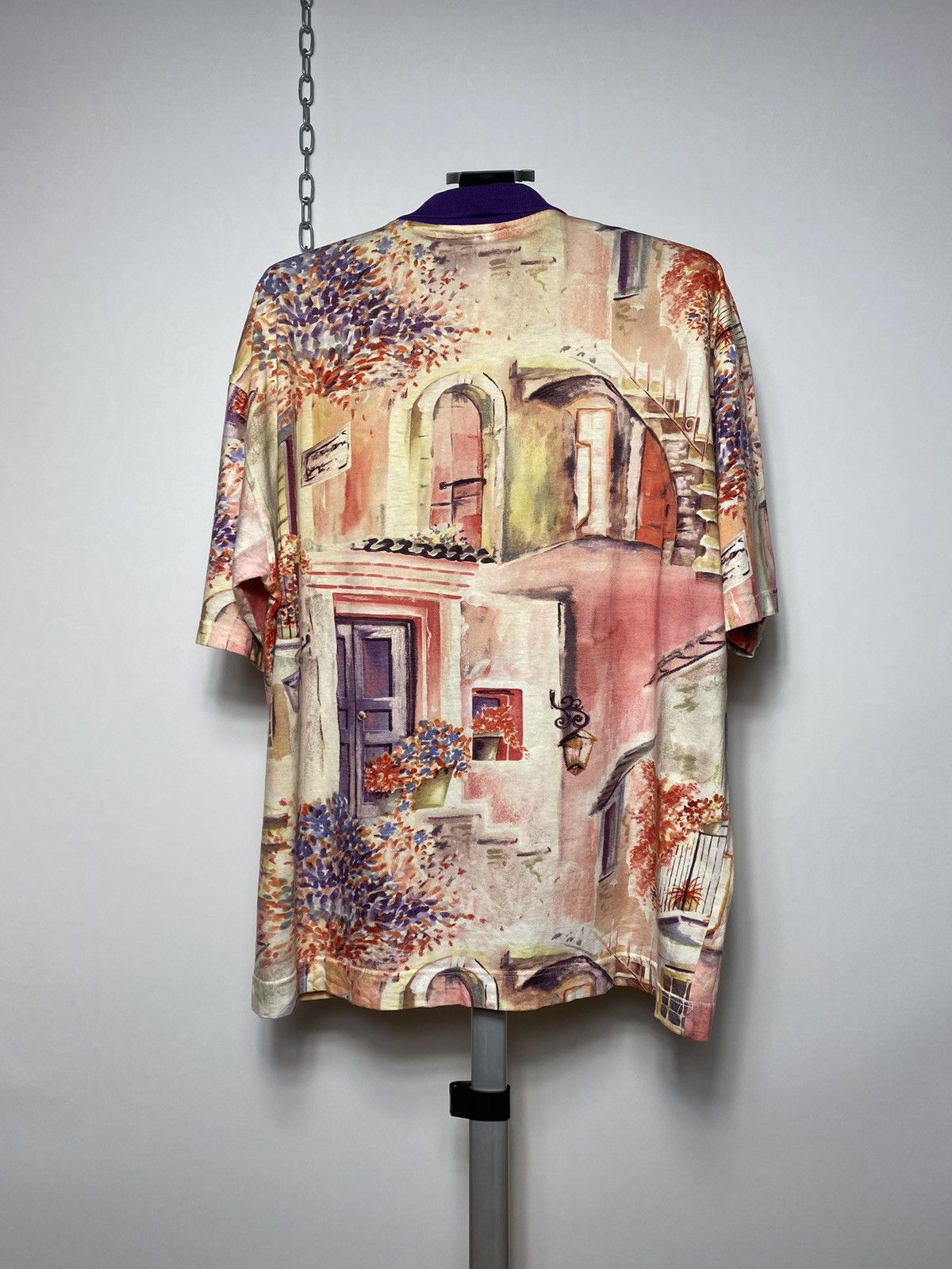 Yashi Yamamuri 1990s Yashi Yamamuri art full all over print polo size Xl Size US XL / EU 56 / 4 - 8 Thumbnail