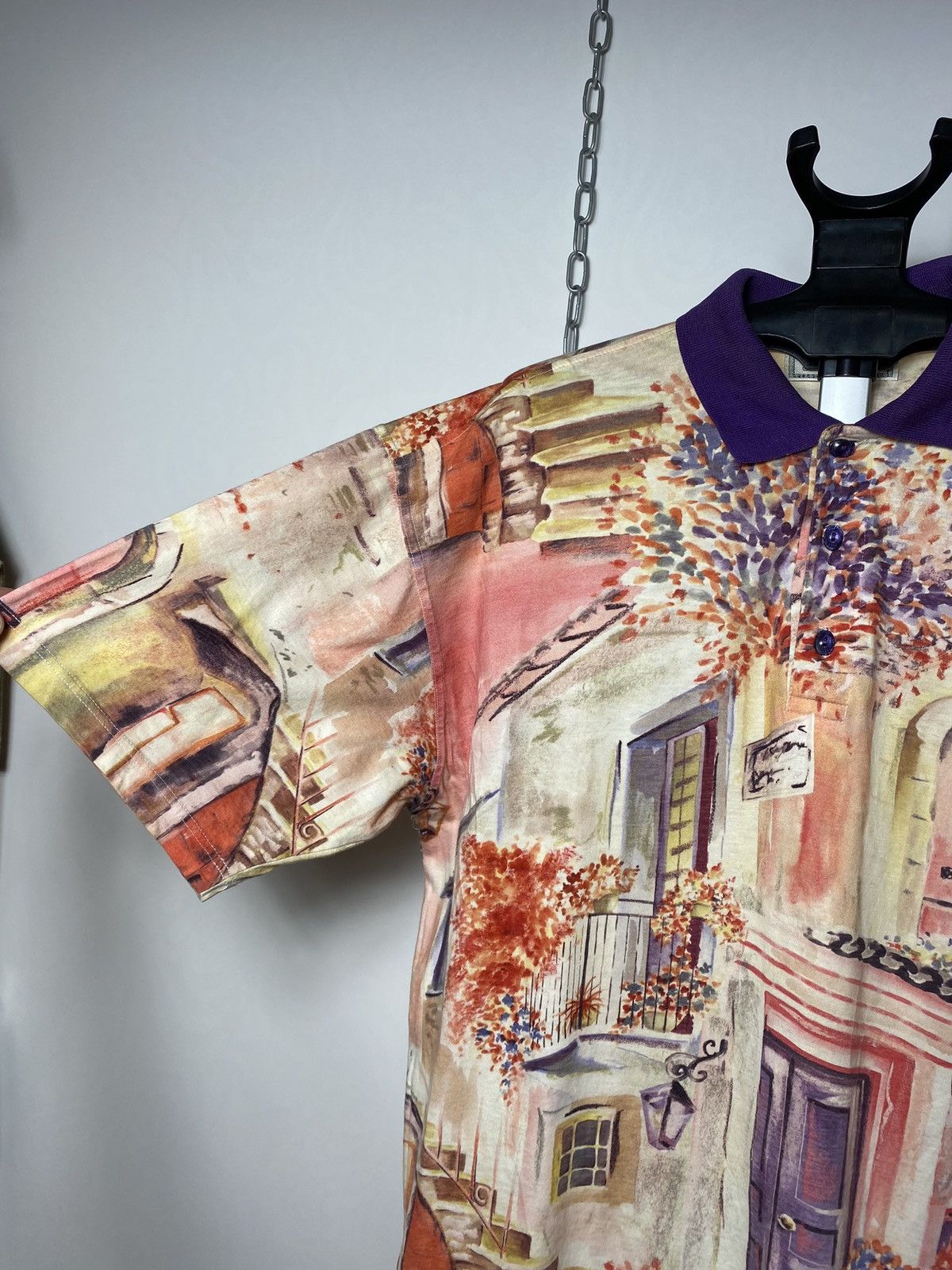 Yashi Yamamuri 1990s Yashi Yamamuri art full all over print polo size Xl Size US XL / EU 56 / 4 - 3 Thumbnail