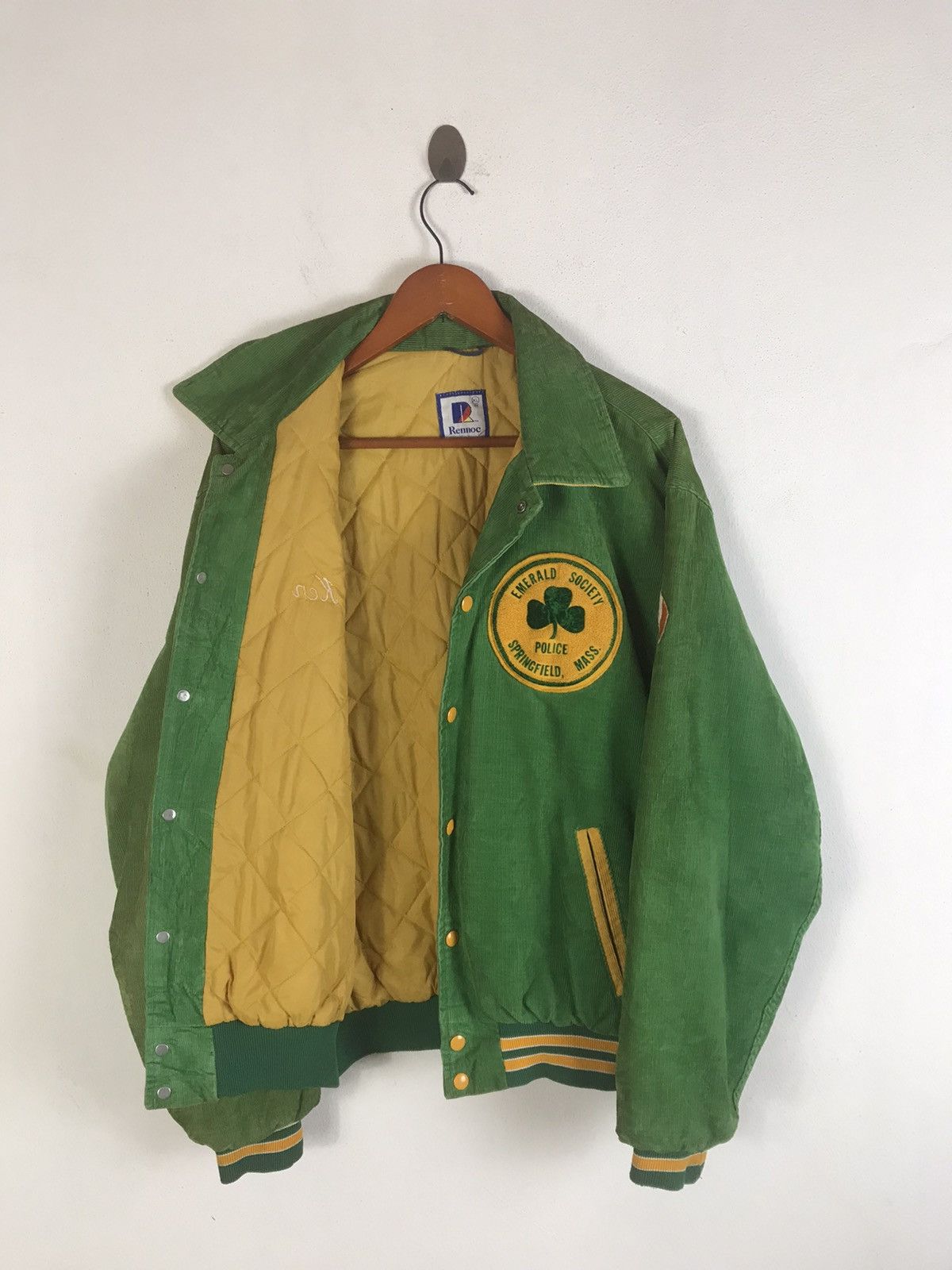 Rennoc × Vintage Vtg 70’s Rennoc Police Emerald Society Springfield Varsity Size US XL / EU 56 / 4 - 14 Thumbnail