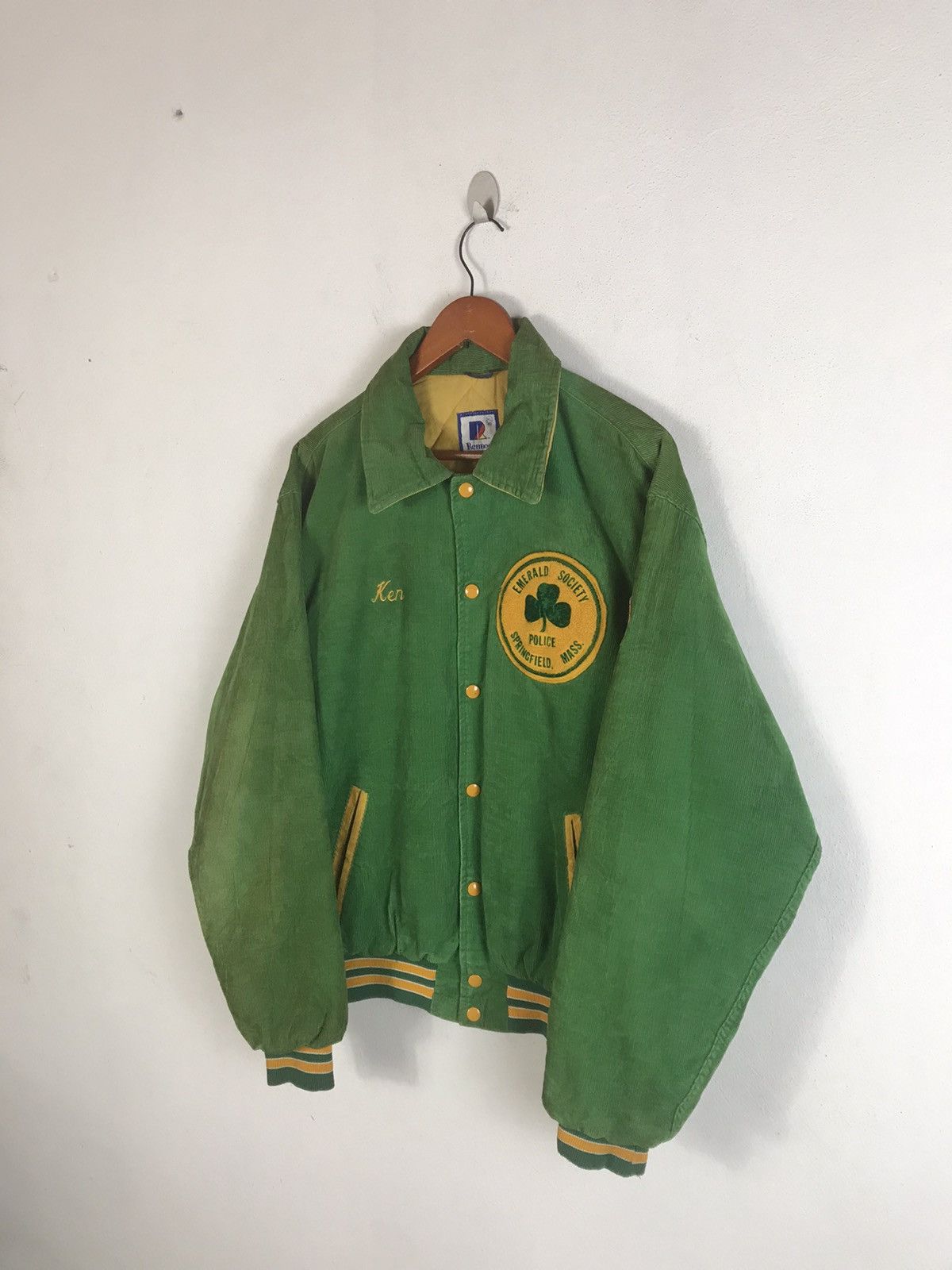 Rennoc × Vintage Vtg 70’s Rennoc Police Emerald Society Springfield Varsity Size US XL / EU 56 / 4 - 4 Thumbnail