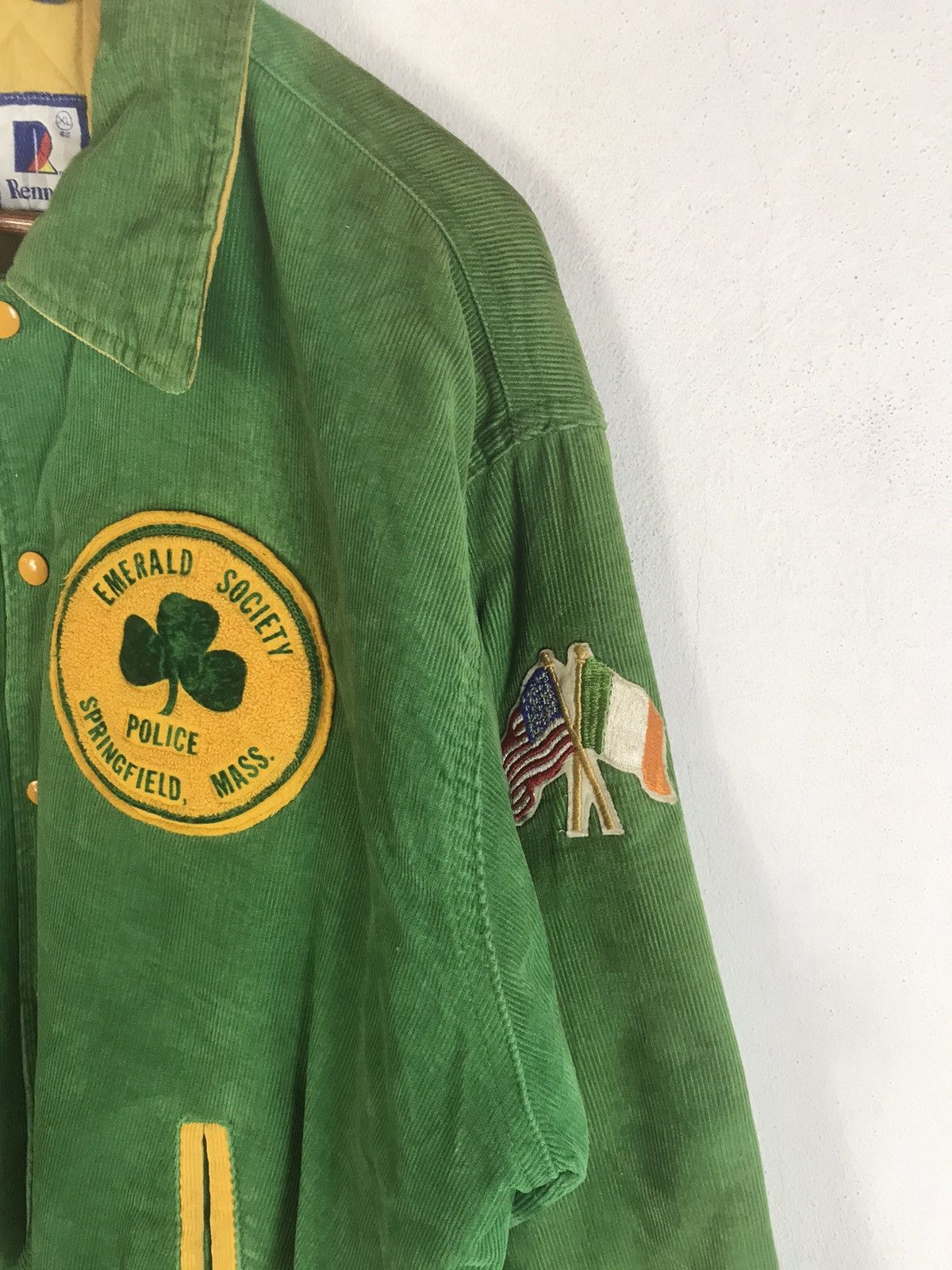 Rennoc × Vintage Vtg 70’s Rennoc Police Emerald Society Springfield Varsity Size US XL / EU 56 / 4 - 13 Thumbnail
