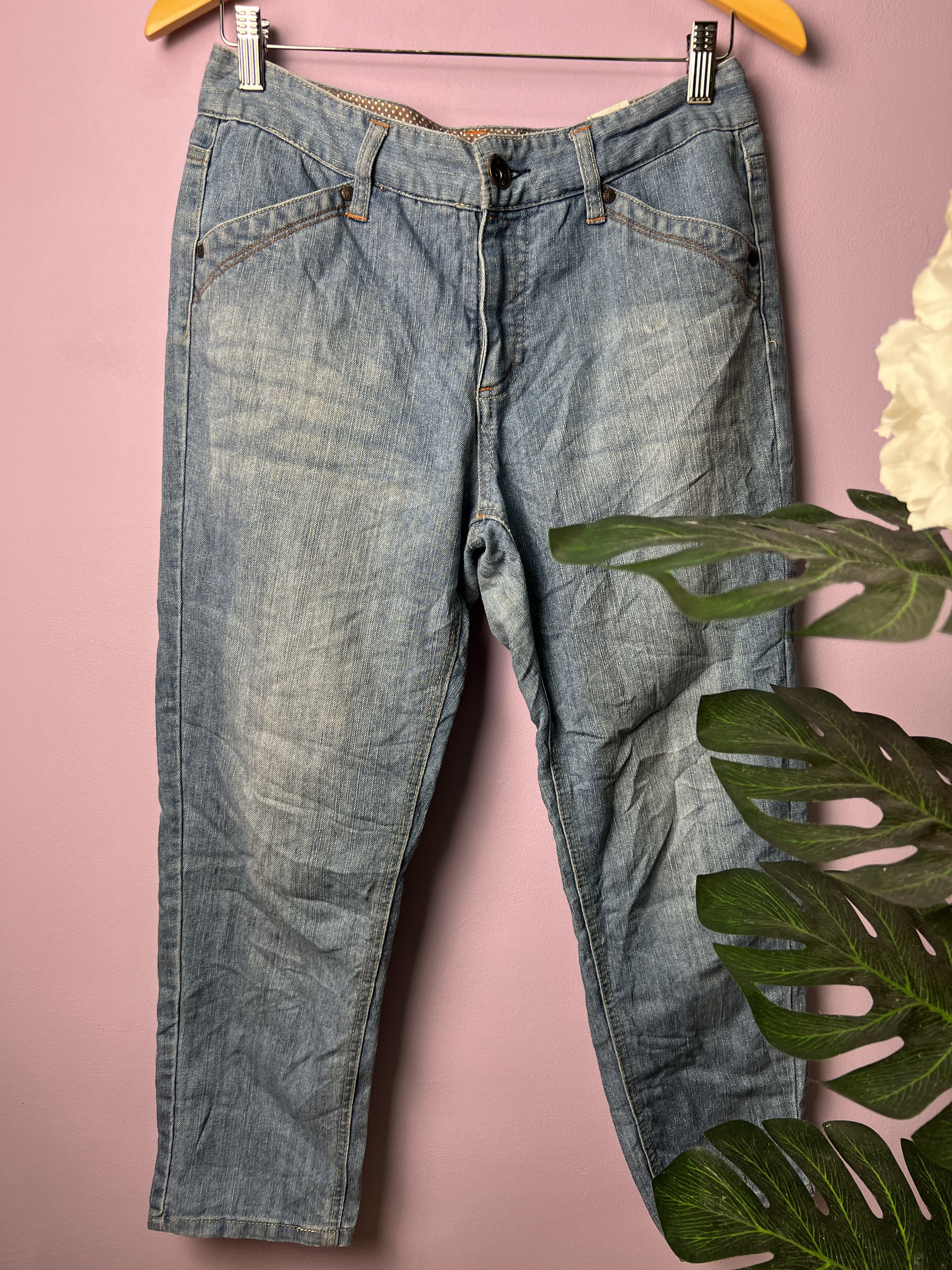 Japanese Brand 🔥Cropped Tokyo Yamamoto Light Denim Size US 30 / EU 46 - 2 Thumbnail