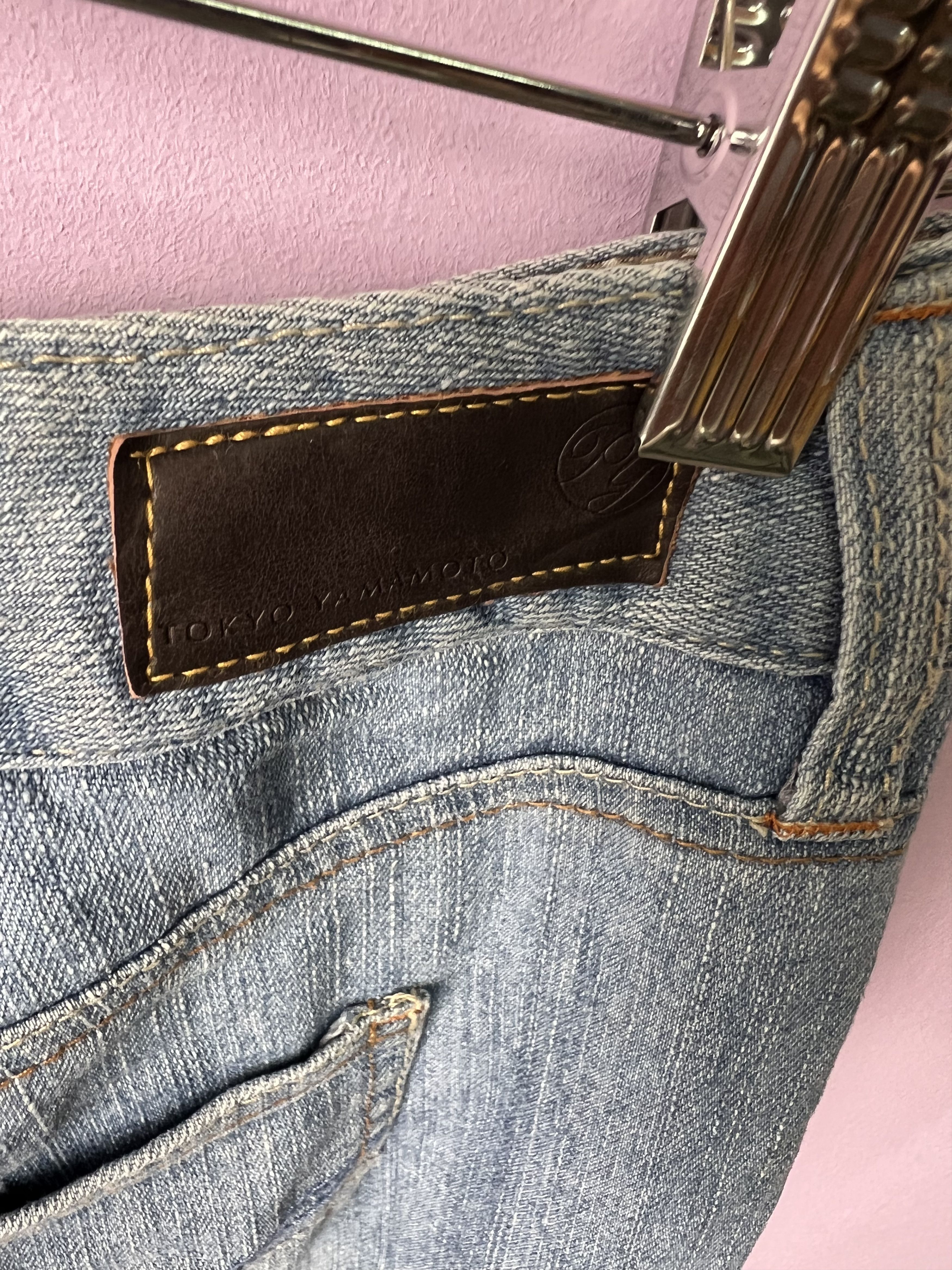 Japanese Brand 🔥Cropped Tokyo Yamamoto Light Denim Size US 30 / EU 46 - 16 Thumbnail