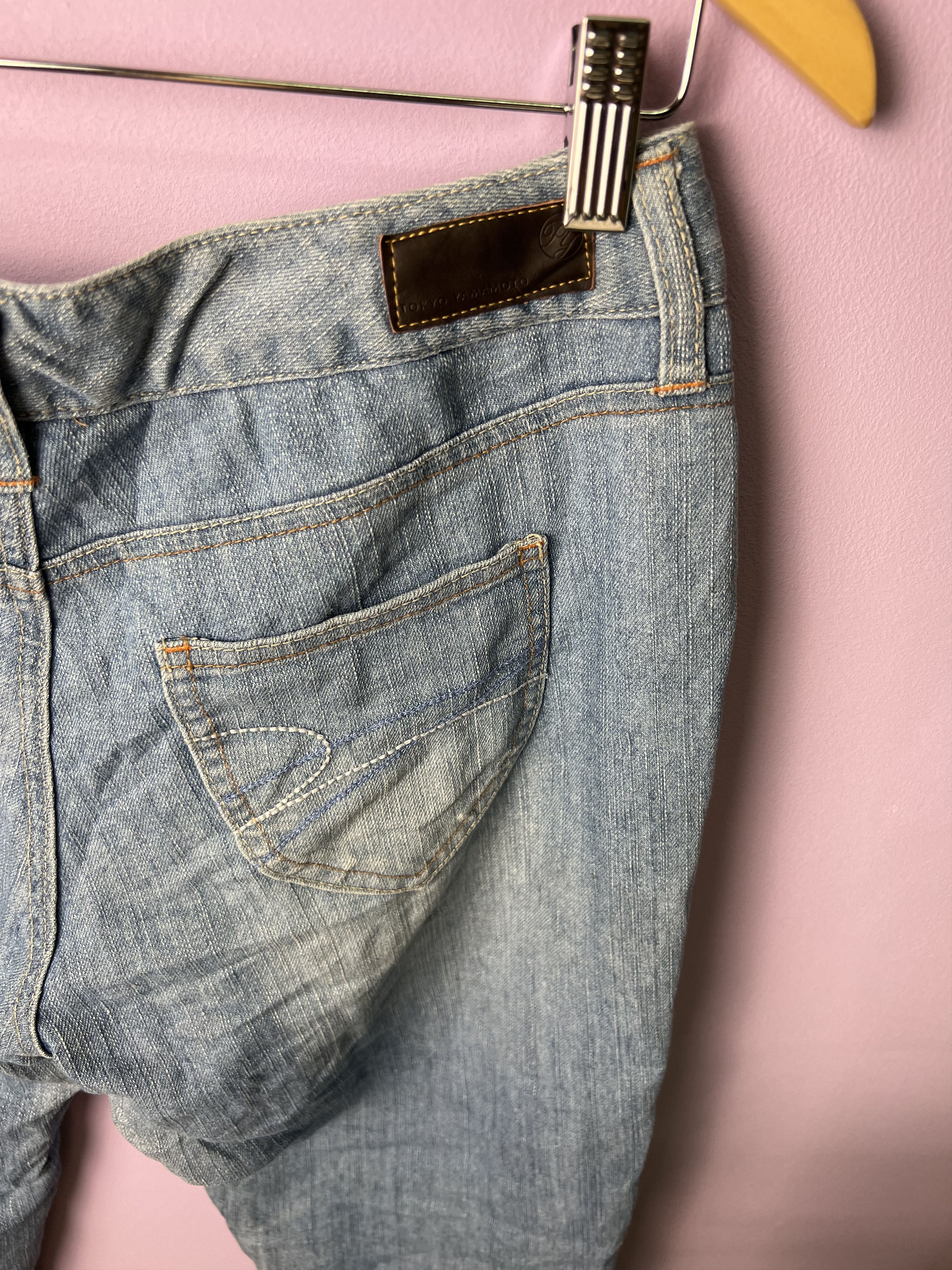 Japanese Brand 🔥Cropped Tokyo Yamamoto Light Denim Size US 30 / EU 46 - 13 Thumbnail