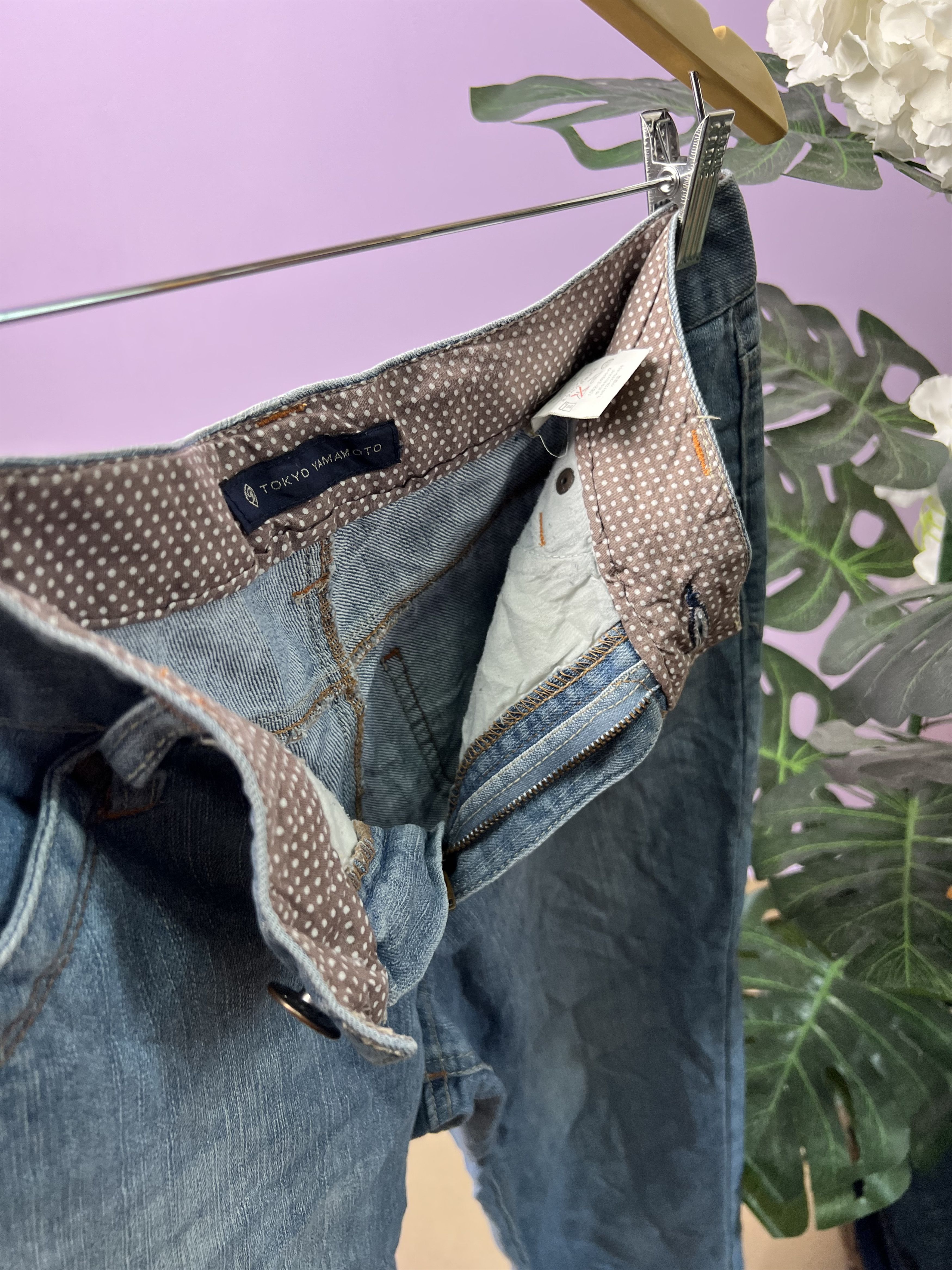Japanese Brand 🔥Cropped Tokyo Yamamoto Light Denim Size US 30 / EU 46 - 17 Thumbnail