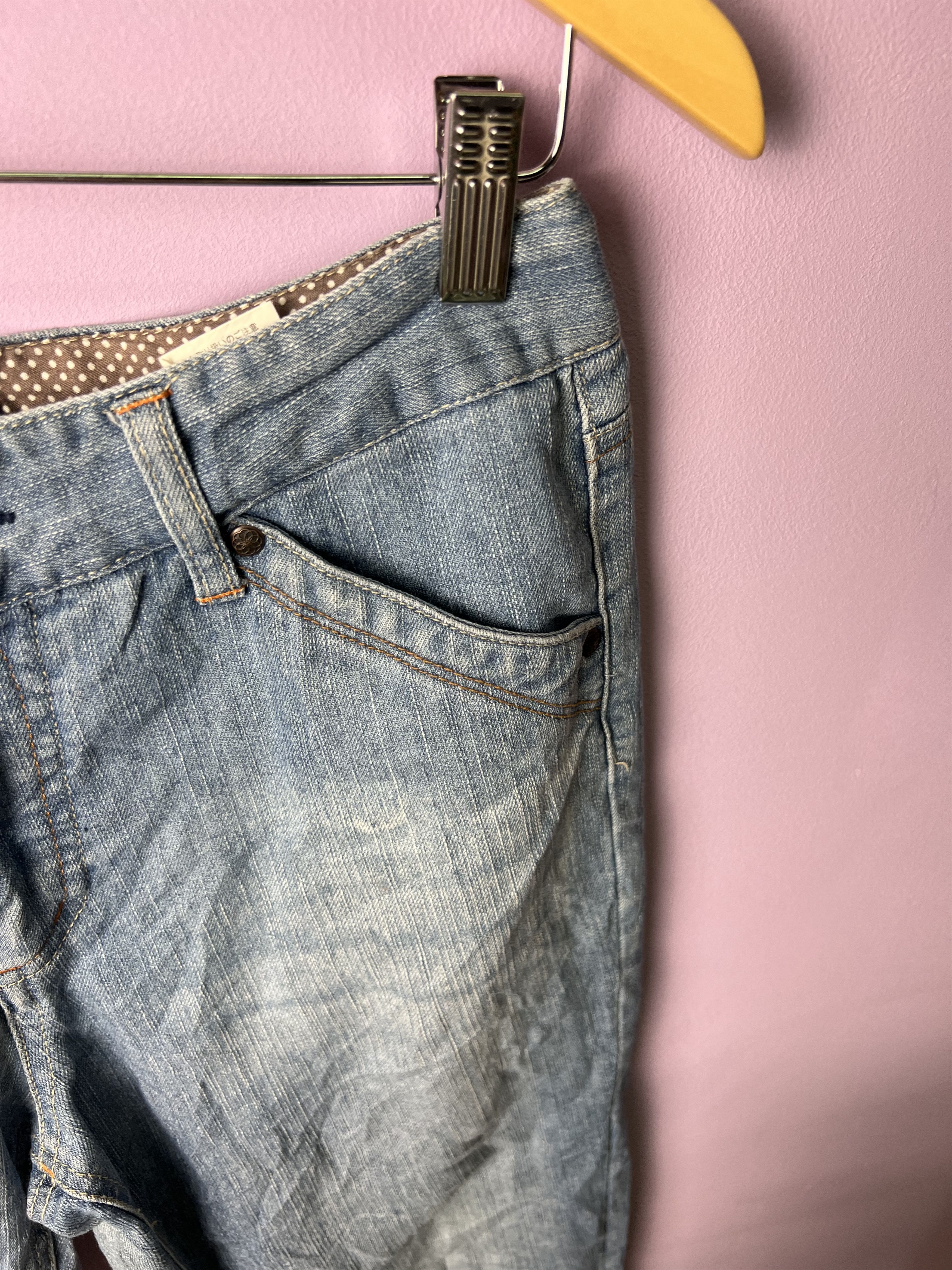 Japanese Brand 🔥Cropped Tokyo Yamamoto Light Denim Size US 30 / EU 46 - 5 Thumbnail