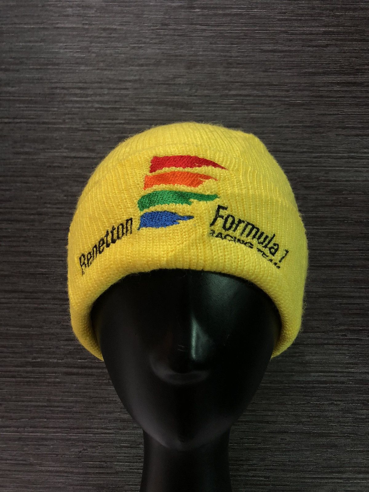 Benetton × Vintage Benetton Formula 1 Racing Team Beanie Size ONE SIZE - 1 Thumbnail