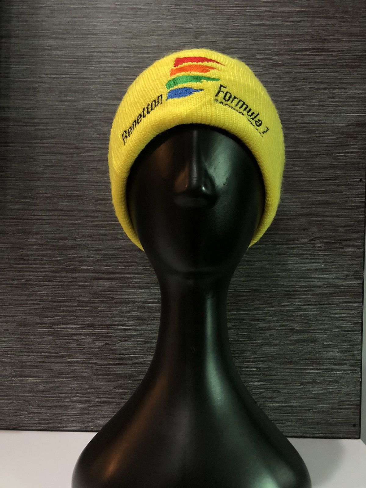 Benetton × Vintage Benetton Formula 1 Racing Team Beanie Size ONE SIZE - 2 Thumbnail