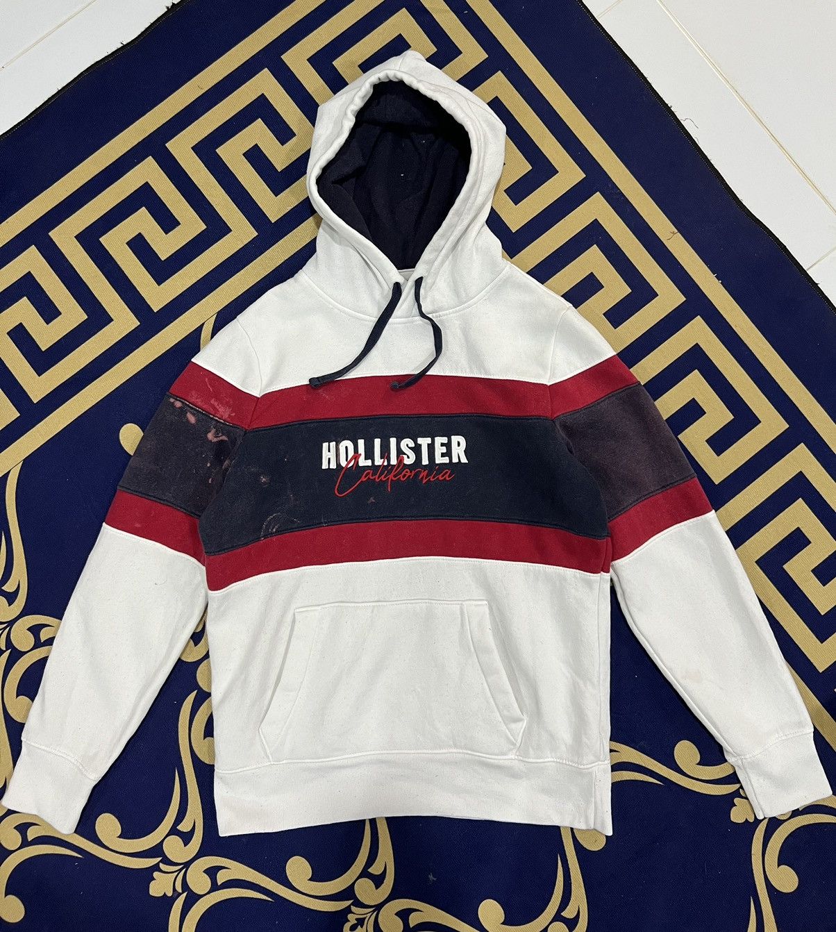 Abercrombie Fitch Designer Hollister Vintage Hollister Stripe Hoodies Grailed