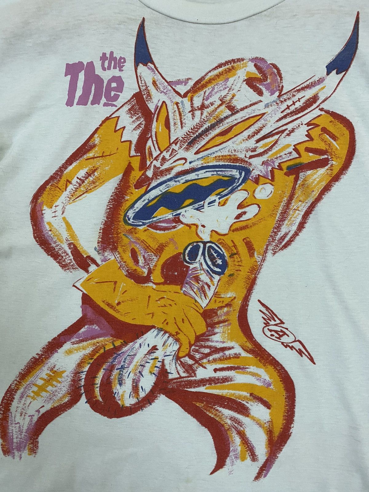 Band Tees COLLECTABLE ITEM !!! vintage 1986 THE THE infected t-shirts Size US M / EU 48-50 / 2 - 3 Thumbnail