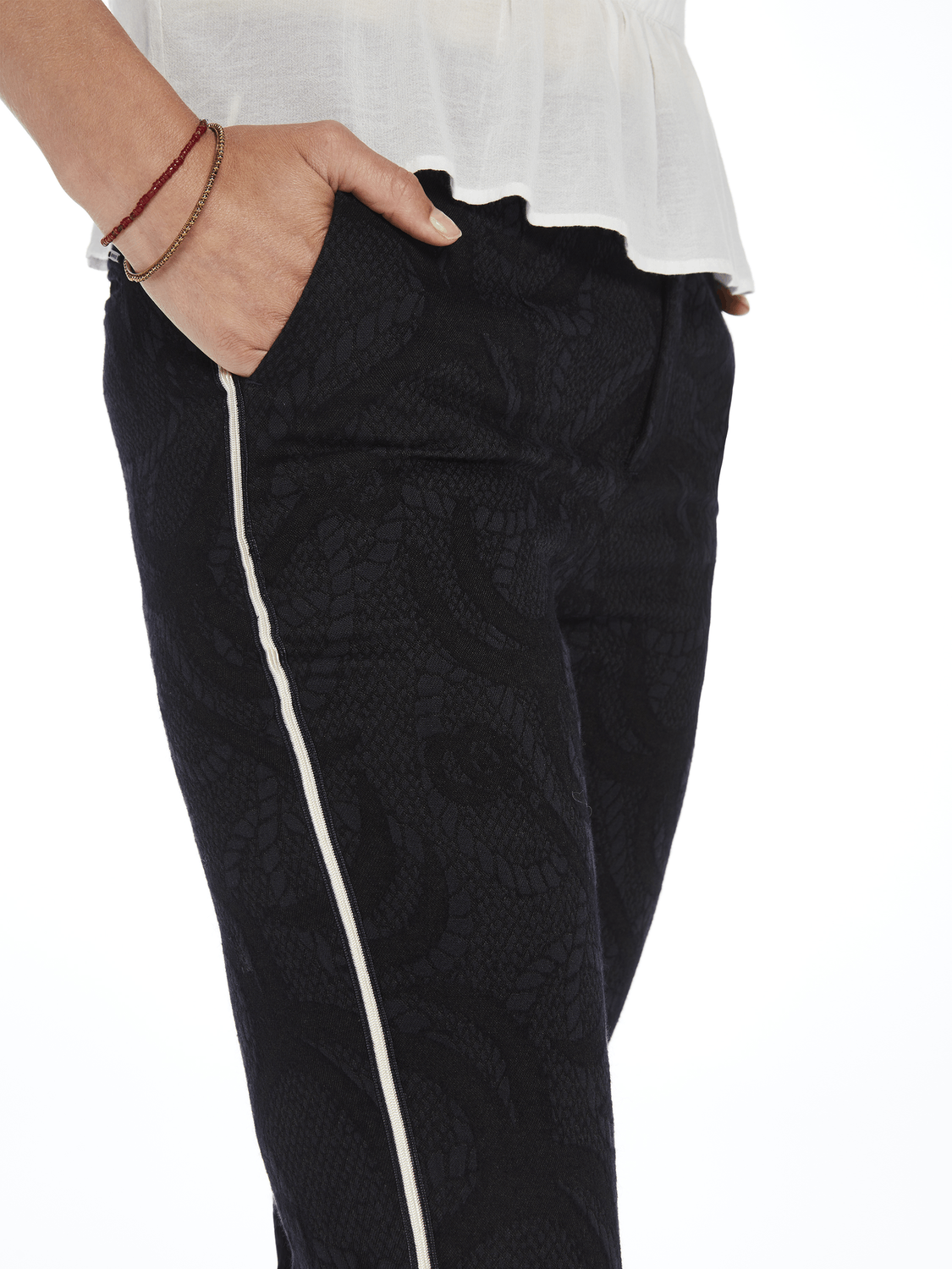 Scotch & Soda Scotch & Soda Clean Jacquard Wool Blend Chino Pants Size 28" / US 6 / IT 42 - 2 Thumbnail
