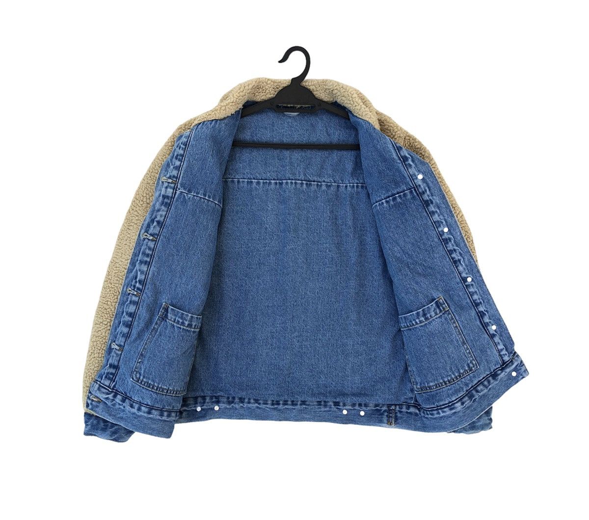 Japanese Brand Forever 21 Denim Sherpa Jeans Jacket Size US M / EU 48-50 / 2 - 8 Thumbnail