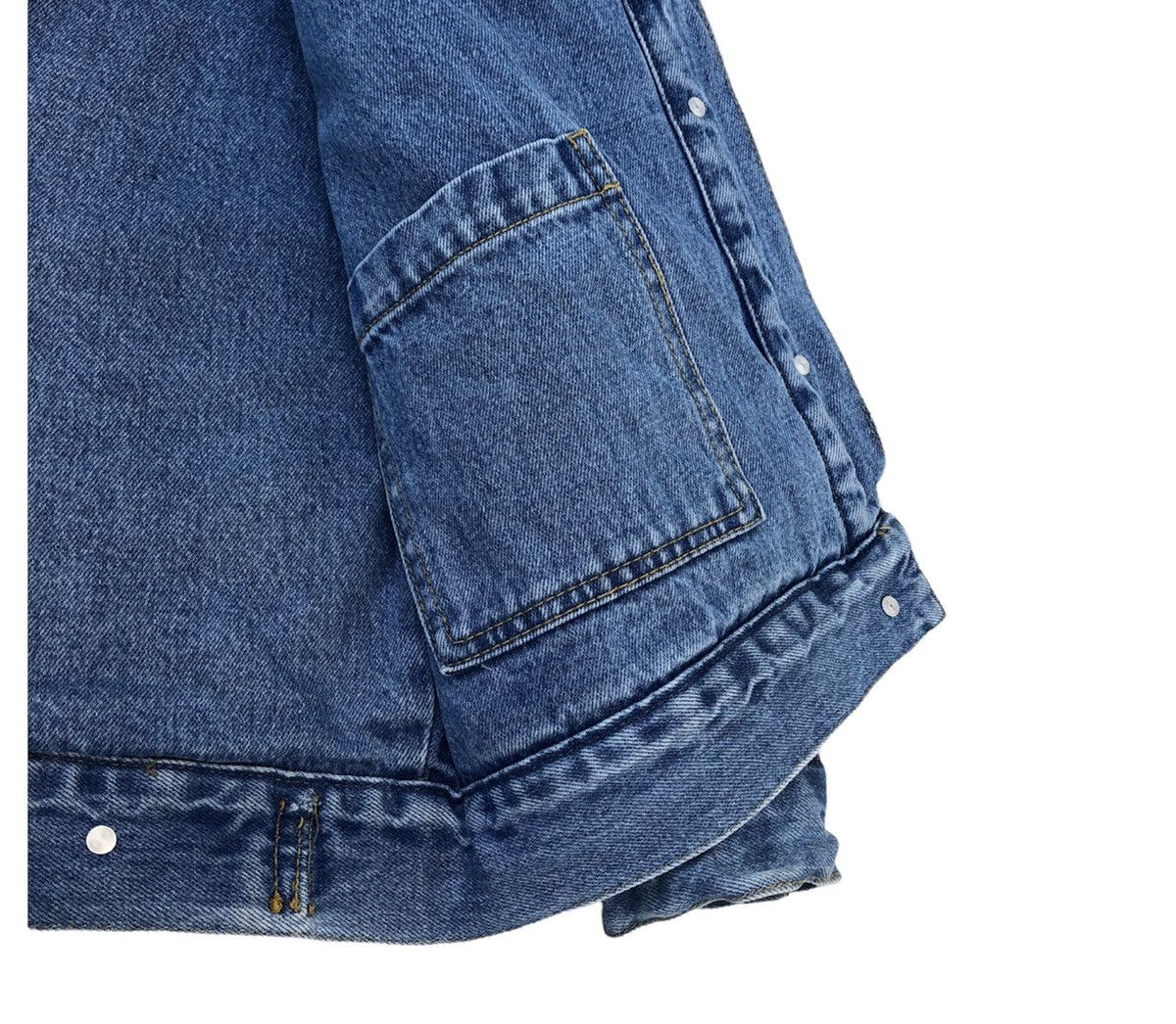 Japanese Brand Forever 21 Denim Sherpa Jeans Jacket Size US M / EU 48-50 / 2 - 9 Thumbnail