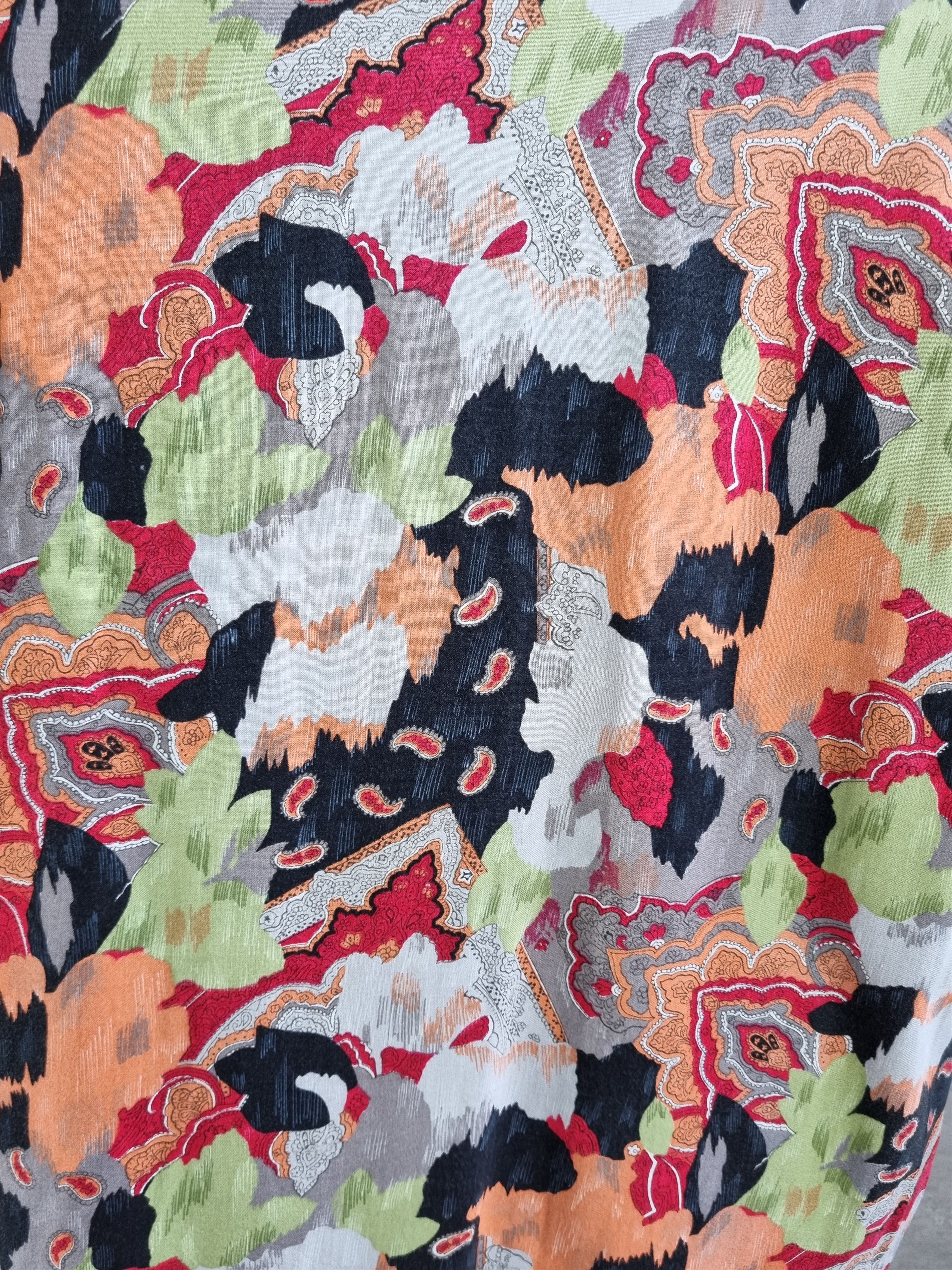 Designer 80s Abstract Viscose Summer Shirt DRIES VAN NOTEN style Size US XL / EU 56 / 4 - 13 Thumbnail