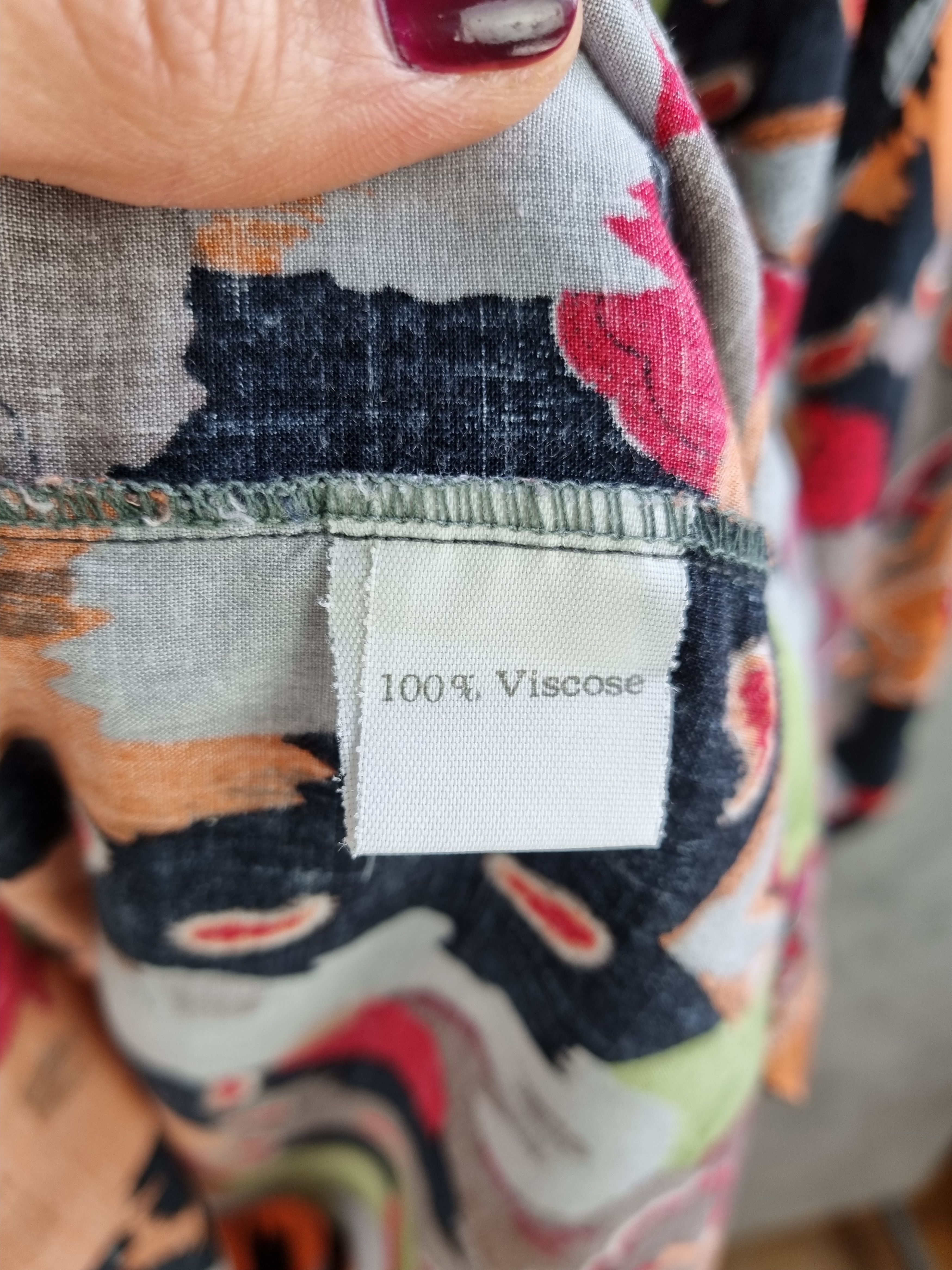 Designer 80s Abstract Viscose Summer Shirt DRIES VAN NOTEN style Size US XL / EU 56 / 4 - 10 Thumbnail