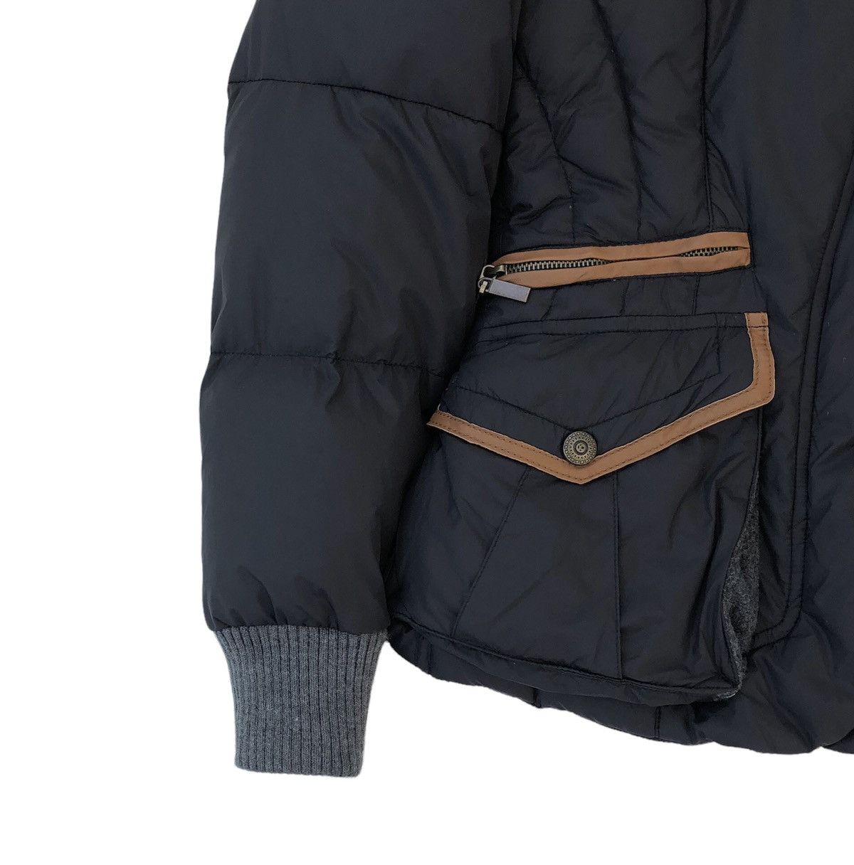 Just Cavalli Justcavalli Puffer Down Feathers Line Leather Women Jacket Size ONE SIZE - 10 Thumbnail