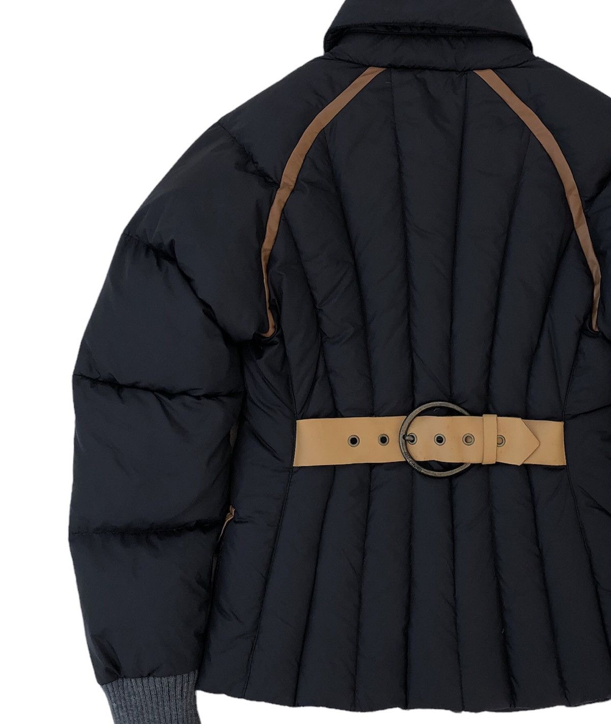 Just Cavalli Justcavalli Puffer Down Feathers Line Leather Women Jacket Size ONE SIZE - 5 Thumbnail