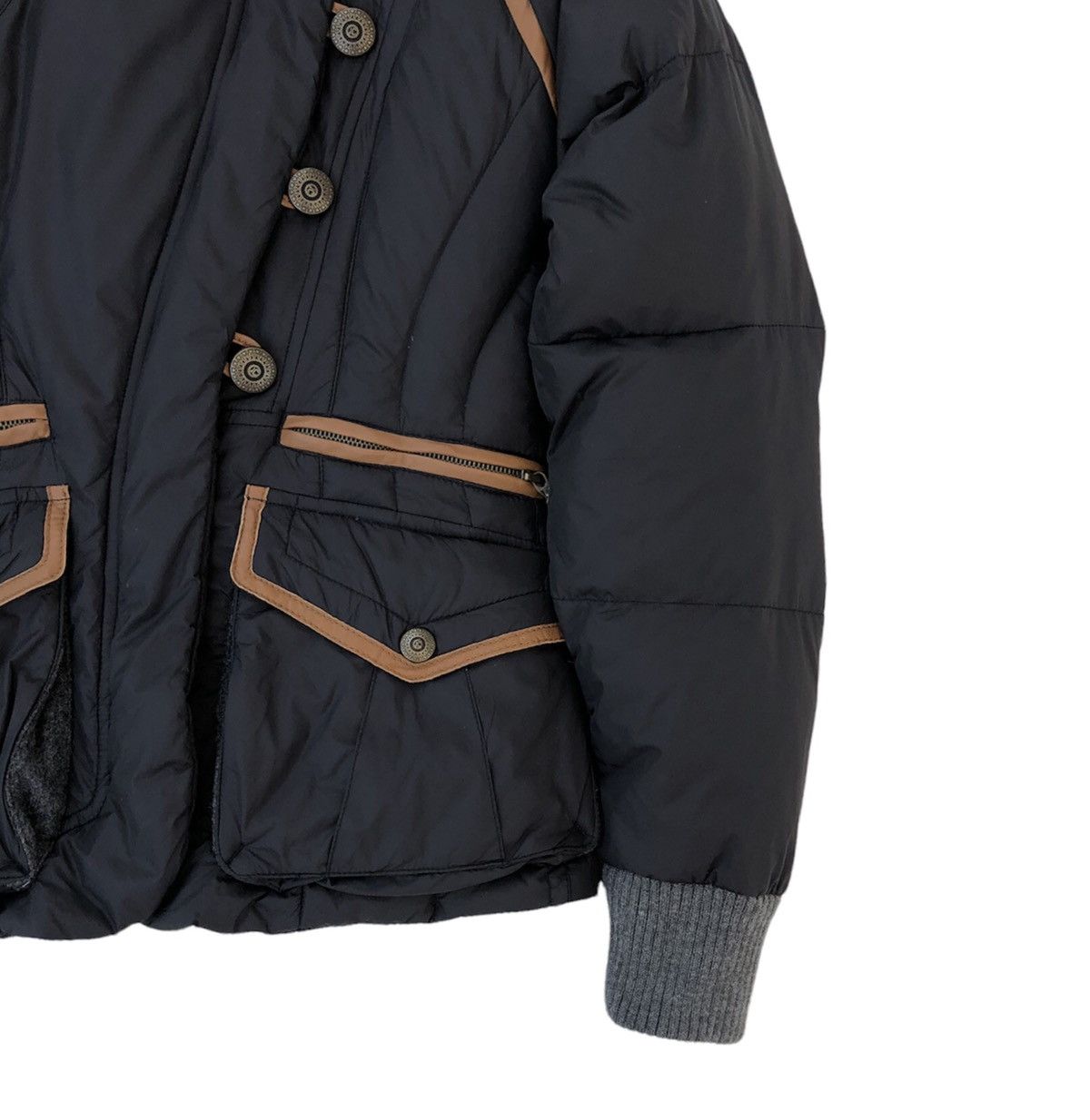 Just Cavalli Justcavalli Puffer Down Feathers Line Leather Women Jacket Size ONE SIZE - 9 Thumbnail