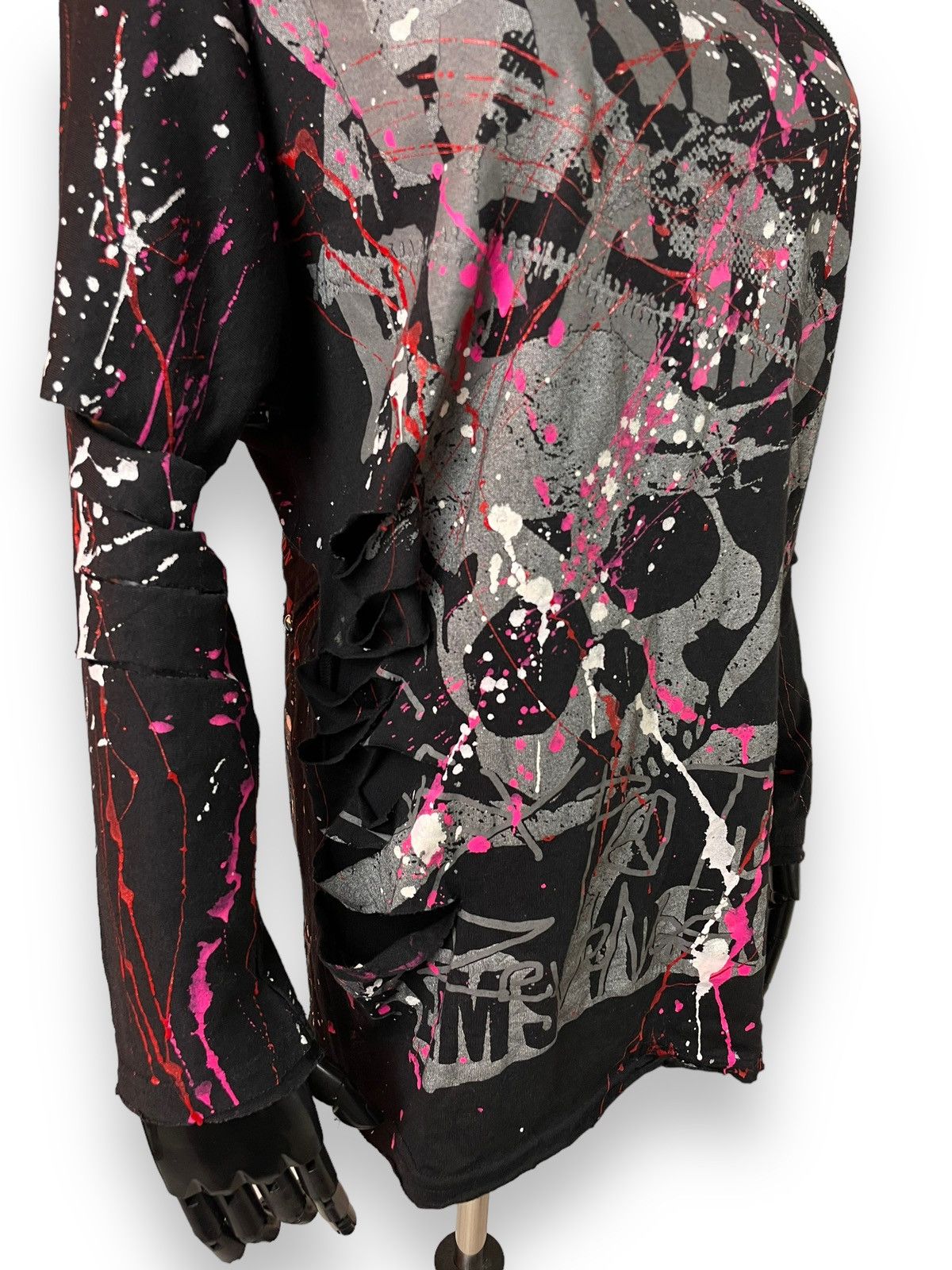 Japanese Brand × Seditionaries Jpn Rebels SexPot Revenge Distressed Zipped LS Shirt Size M / US 6-8 / IT 42-44 - 4 Thumbnail