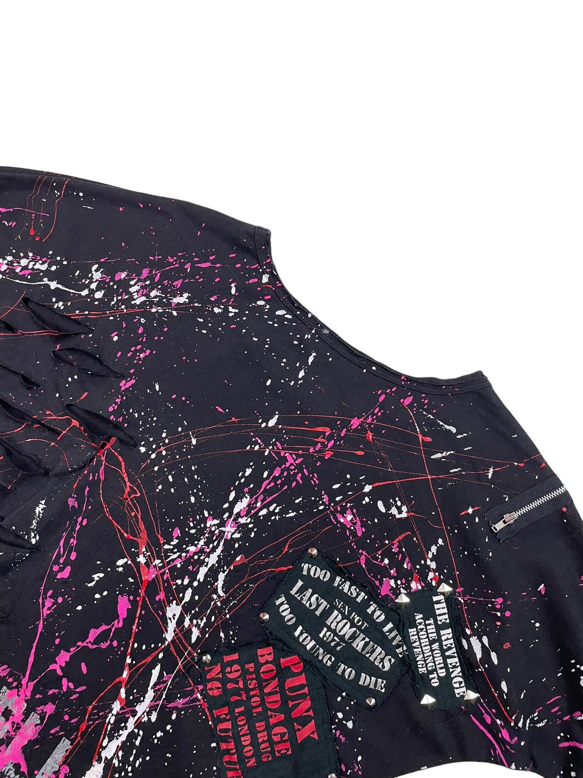 Japanese Brand × Seditionaries Jpn Rebels SexPot Revenge Distressed Zipped LS Shirt Size M / US 6-8 / IT 42-44 - 15 Thumbnail