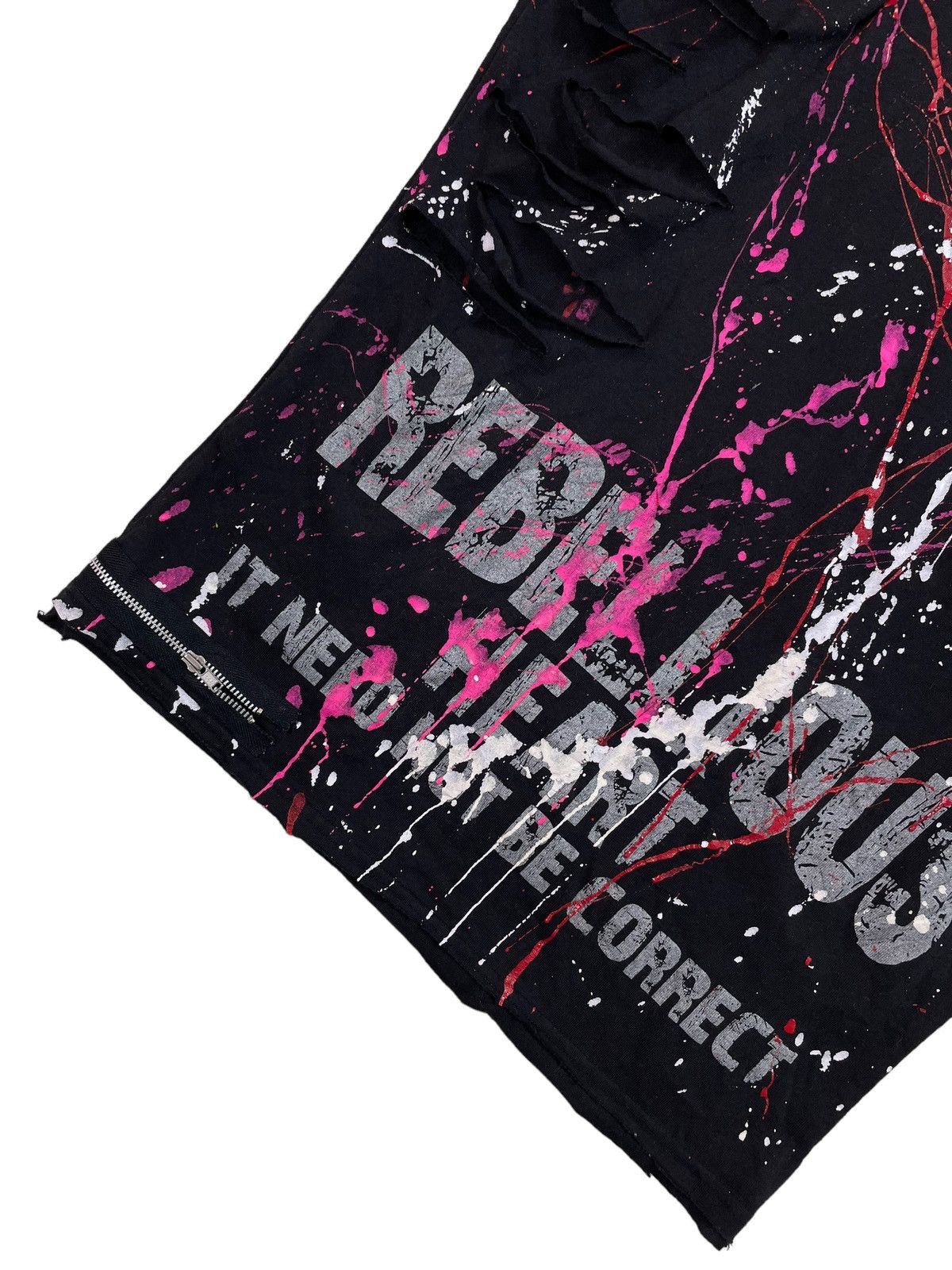 Japanese Brand × Seditionaries Jpn Rebels SexPot Revenge Distressed Zipped LS Shirt Size M / US 6-8 / IT 42-44 - 17 Thumbnail