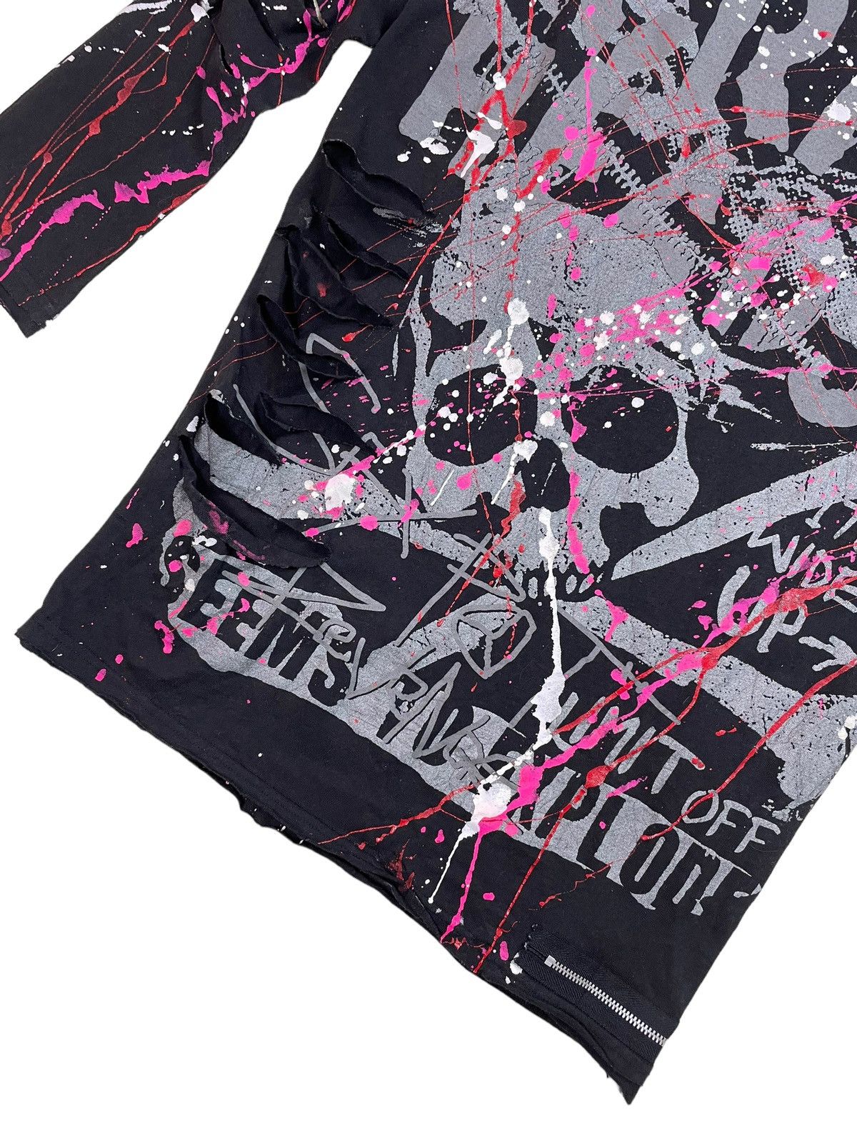 Japanese Brand × Seditionaries Jpn Rebels SexPot Revenge Distressed Zipped LS Shirt Size M / US 6-8 / IT 42-44 - 13 Thumbnail