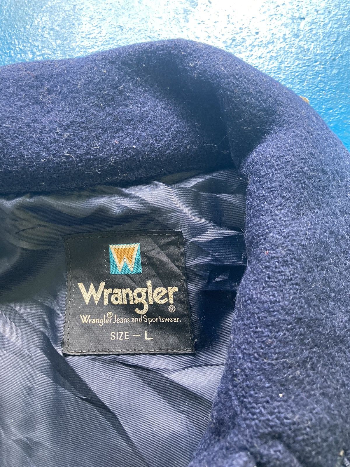 Vintage VINTAGE WRANGLER WOOL CHORE JACKET Size US L / EU 52-54 / 3 - 5 Thumbnail