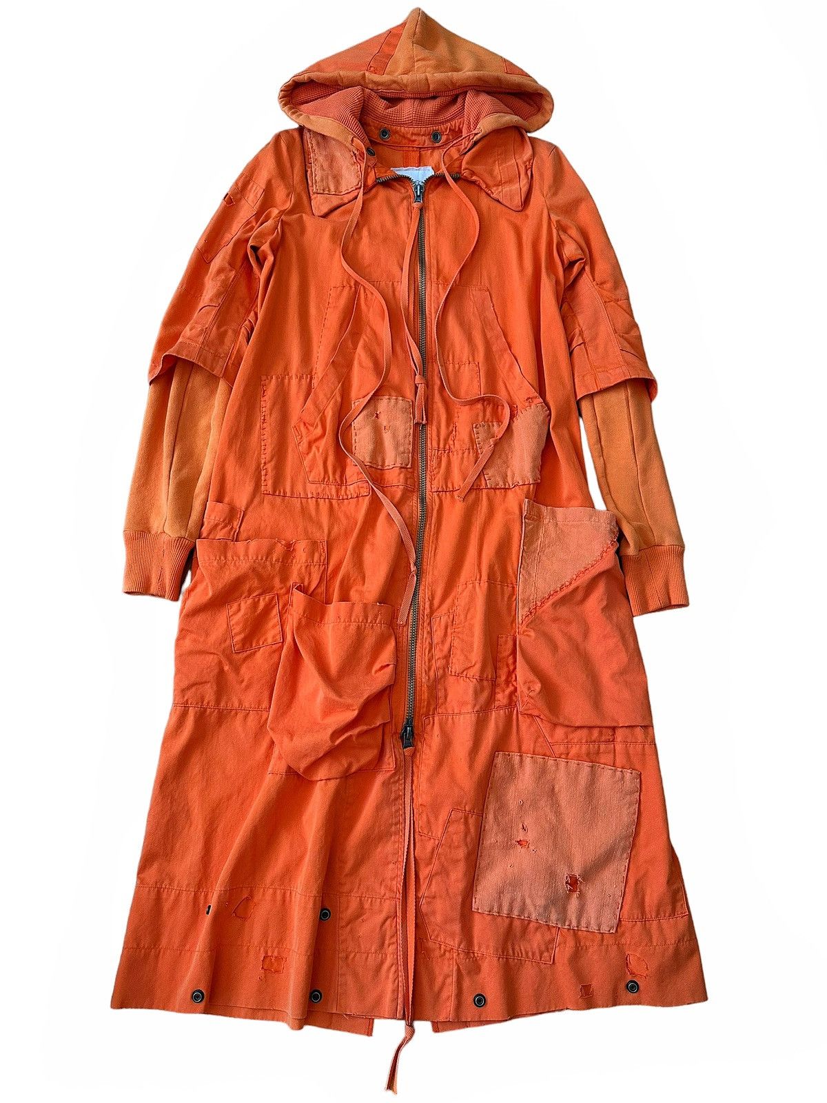 Greg Lauren Sz2 2017 Hybrid Orange Patchwork Upcycled Military Materials Size US M / EU 48-50 / 2 - 1 Thumbnail