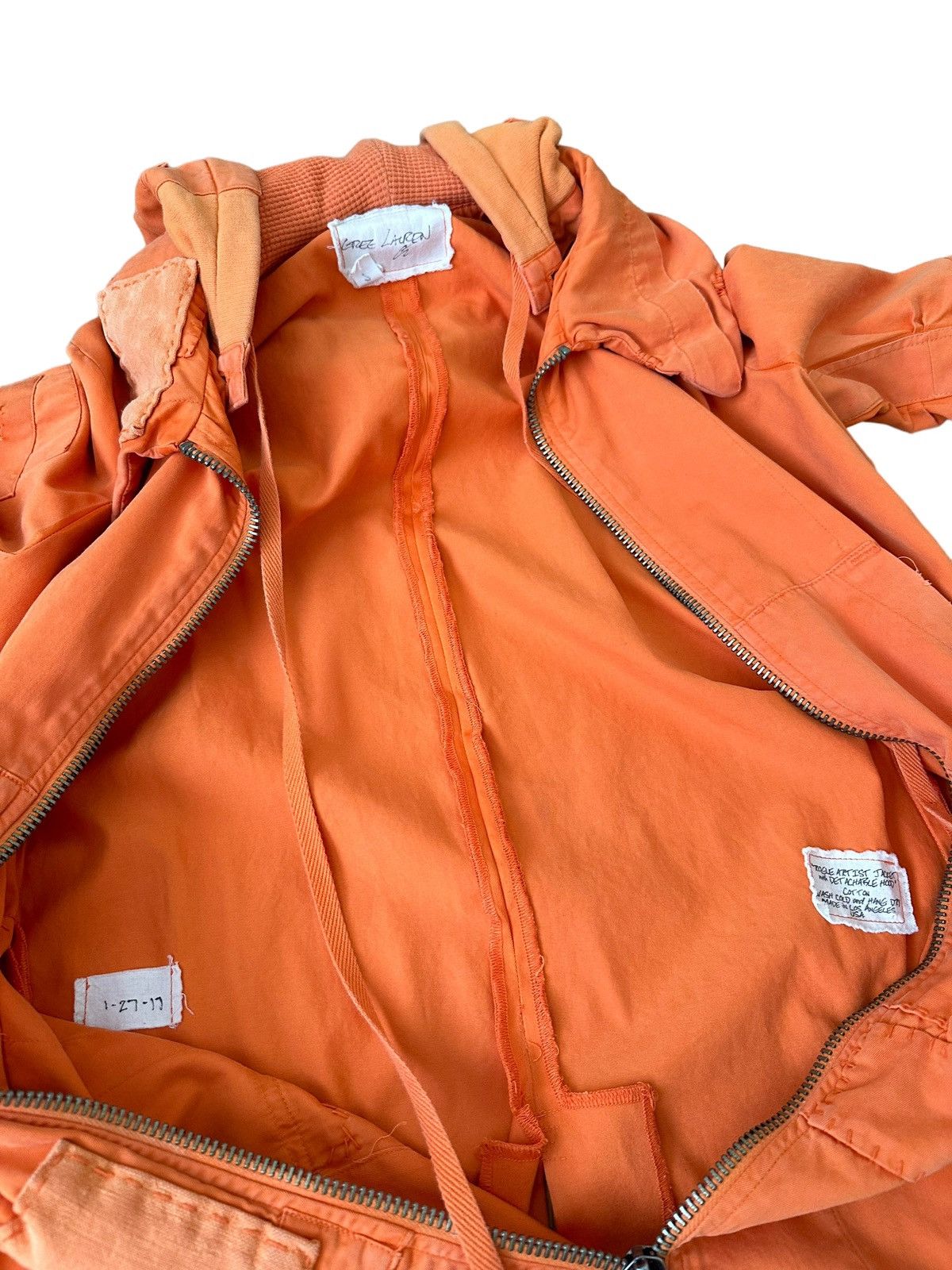 Greg Lauren Sz2 2017 Hybrid Orange Patchwork Upcycled Military Materials Size US M / EU 48-50 / 2 - 10 Thumbnail