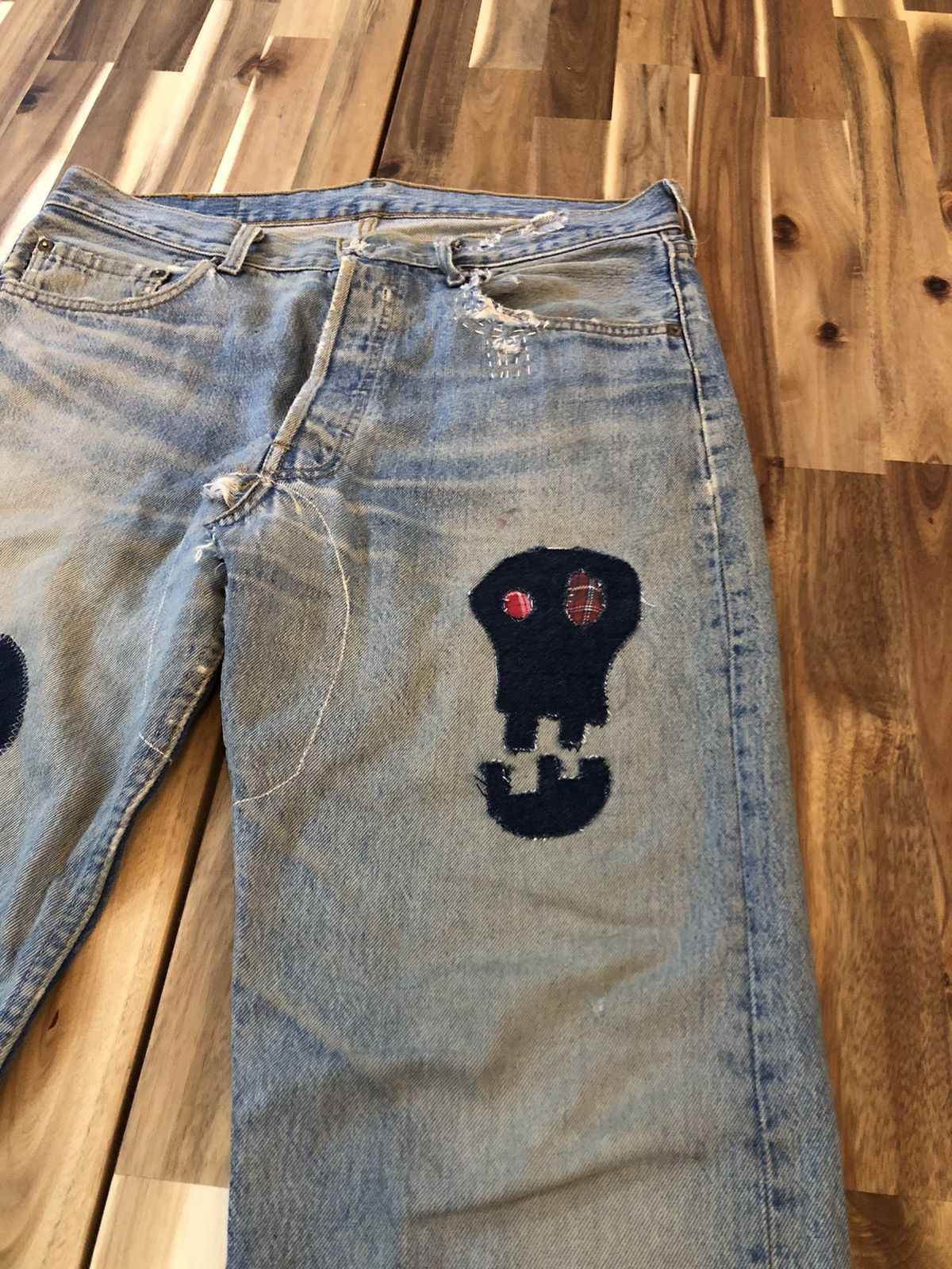 Levi's Vintage Levis 501 Button 524 Custom Denim Jeans Size US 34 / EU 50 - 4 Thumbnail