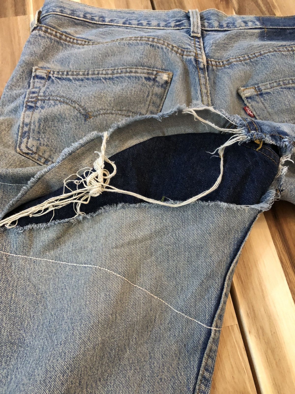 Levi's Vintage Levis 501 Button 524 Custom Denim Jeans Size US 34 / EU 50 - 14 Thumbnail