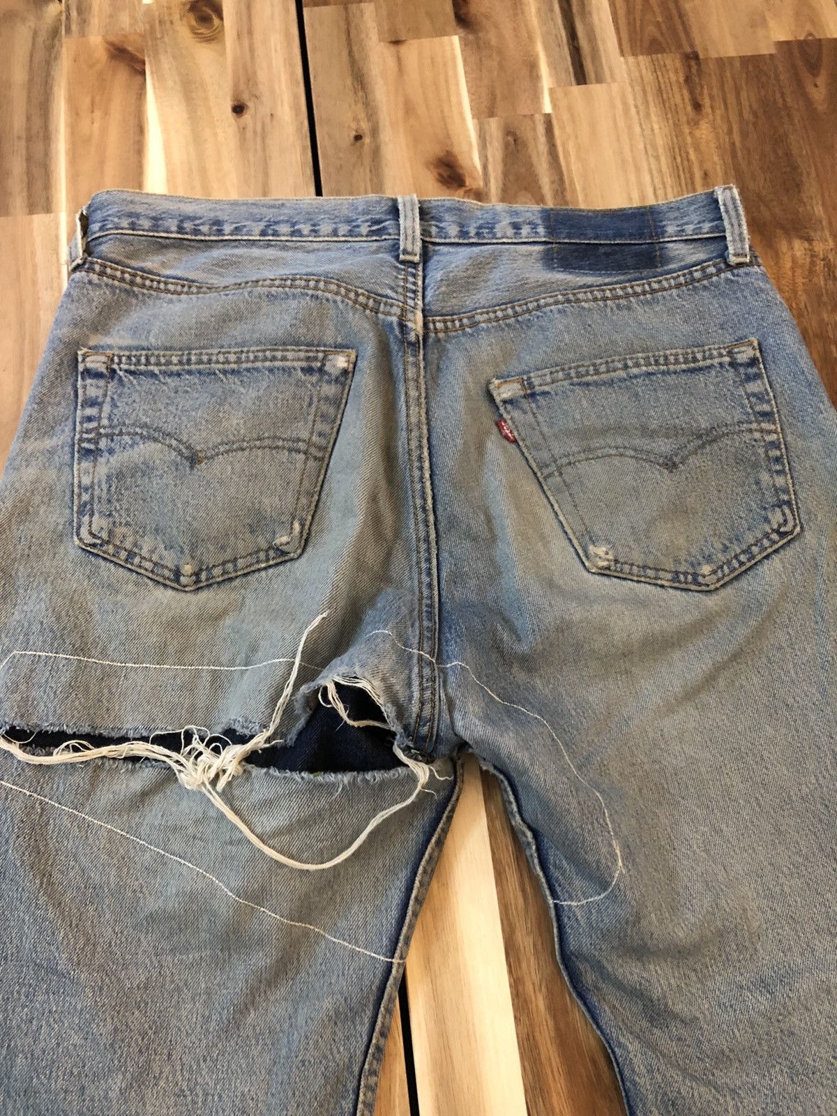 Levi's Vintage Levis 501 Button 524 Custom Denim Jeans Size US 34 / EU 50 - 12 Thumbnail