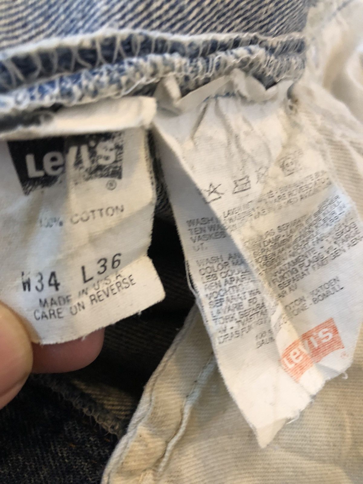 Levi's Vintage Levis 501 Button 524 Custom Denim Jeans Size US 34 / EU 50 - 17 Thumbnail