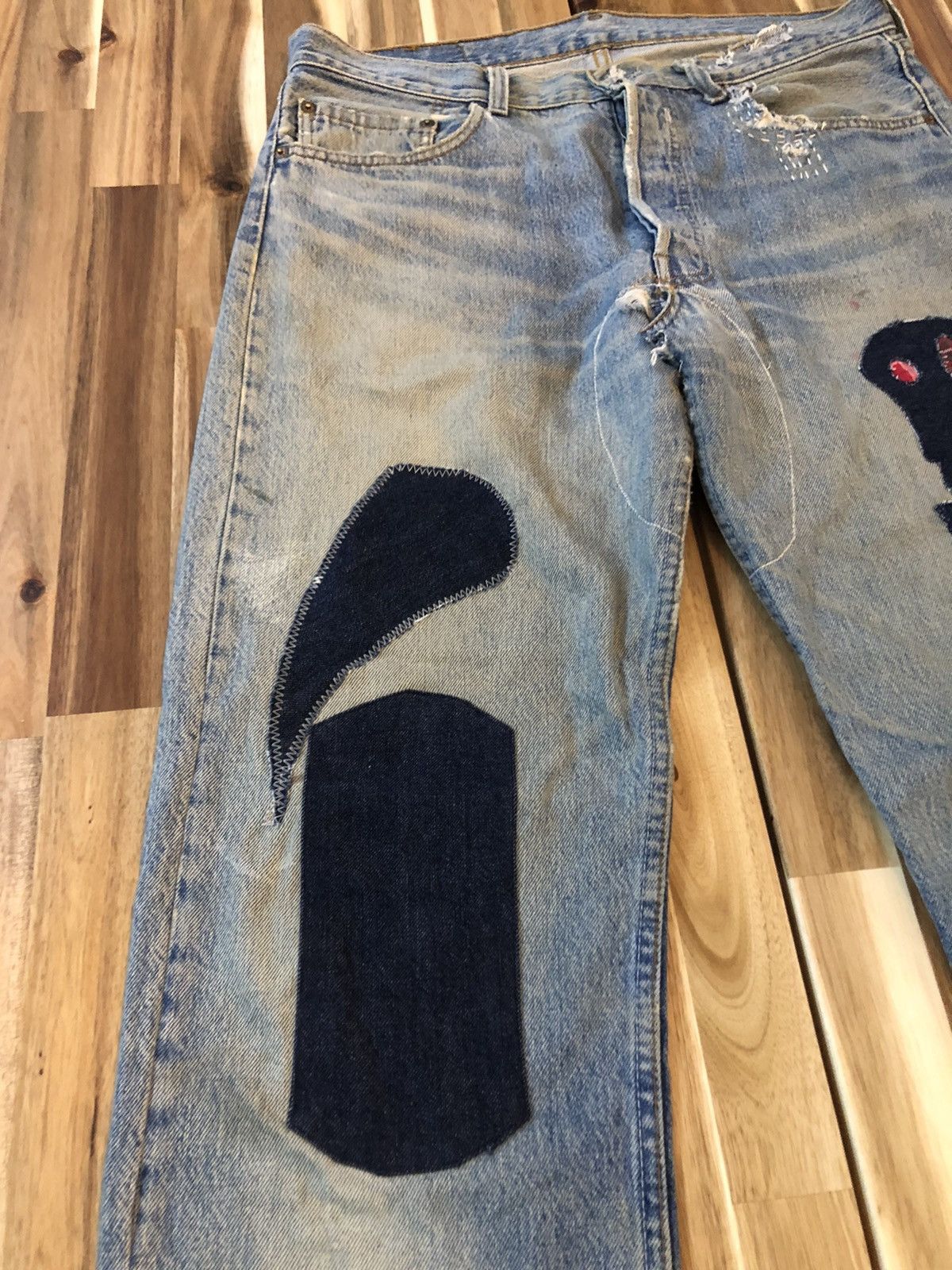 Levi's Vintage Levis 501 Button 524 Custom Denim Jeans Size US 34 / EU 50 - 3 Thumbnail