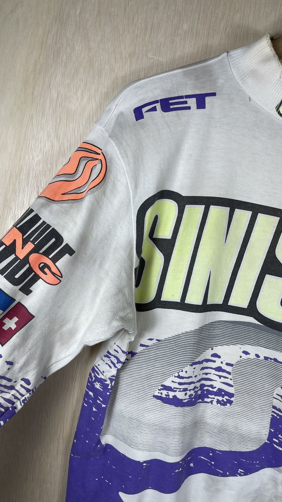 Fox Racing Vtg90’s🔥SINISALO🔥Worldwide Racing Motocross LongSleeve Size US M / EU 48-50 / 2 - 3 Thumbnail