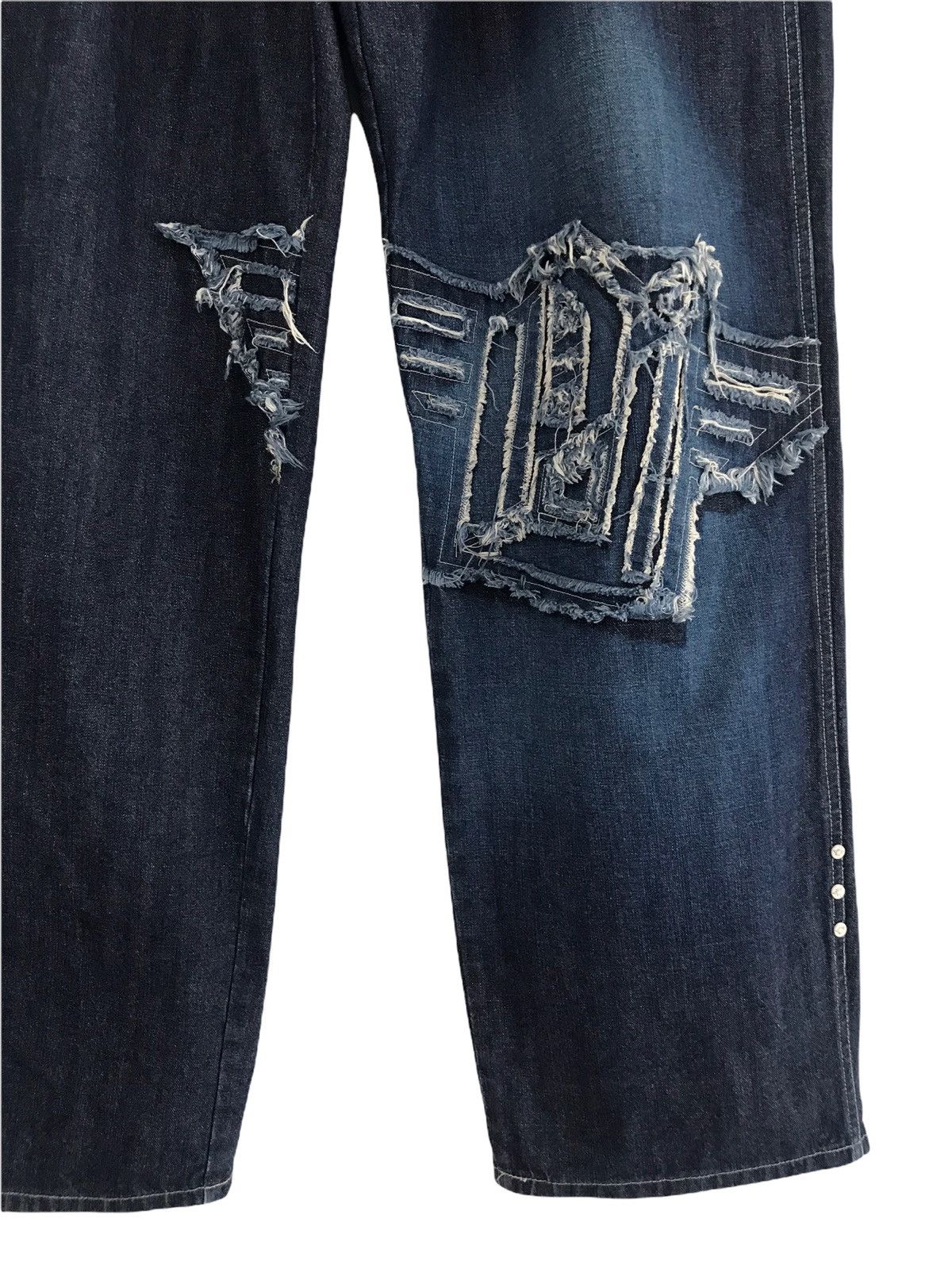 Vintage Pure Playaz Distressed Denim Jeans Size US 38 / EU 54 - 4 Thumbnail