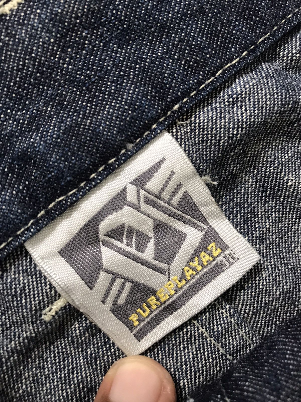 Vintage Pure Playaz Distressed Denim Jeans Size US 38 / EU 54 - 11 Thumbnail