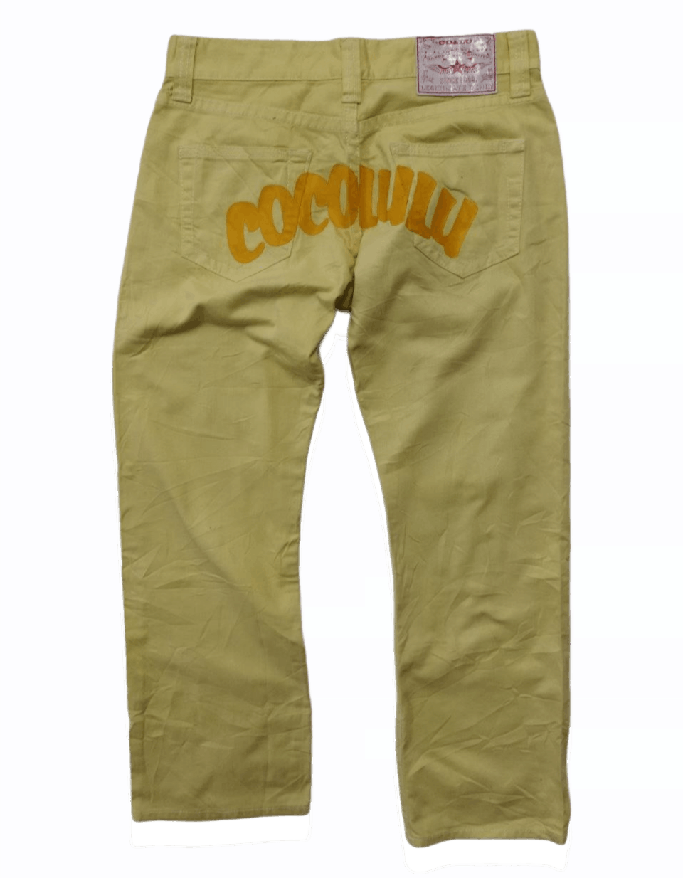 image of Archival Clothing x Vintage Co&lu Cocolulu Low Rise Jeans in Yellow, Men's (Size 27)