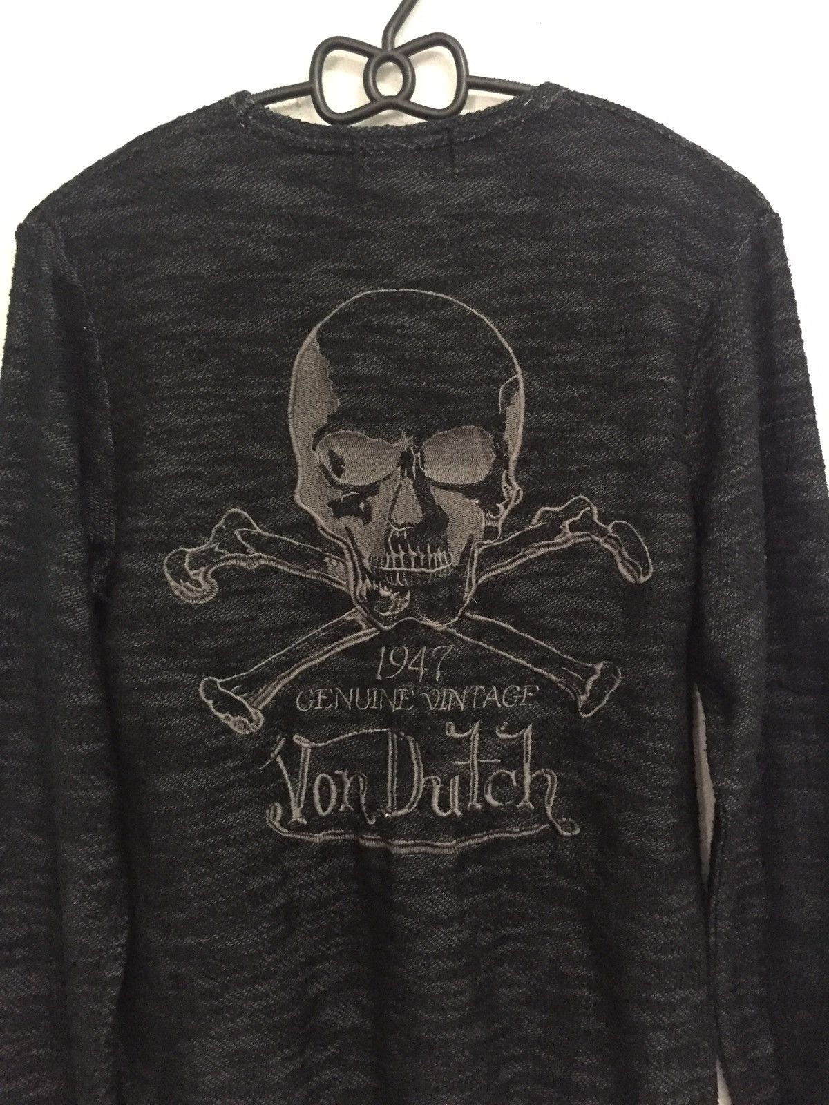 Vintage Skull Spellout 1947 Genuine Vintage Von Dutch Long Sleeve Size US M / EU 48-50 / 2 - 5 Thumbnail
