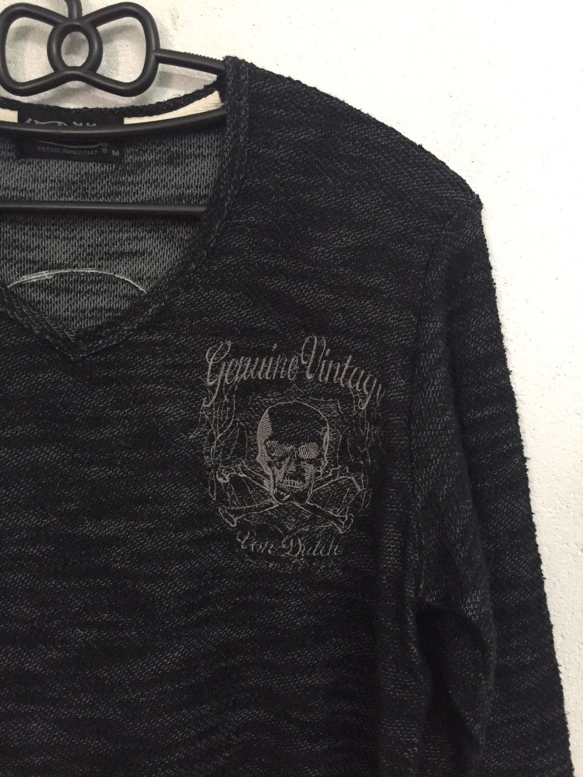 Vintage Skull Spellout 1947 Genuine Vintage Von Dutch Long Sleeve Size US M / EU 48-50 / 2 - 3 Thumbnail