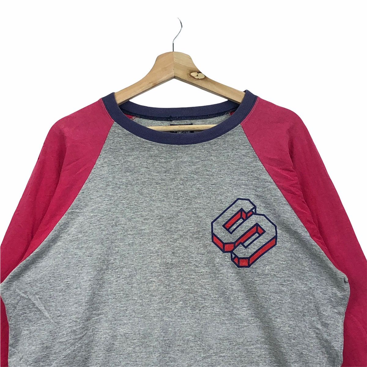 Stussy STUSSY USA BLOCK NUMBER 3 MADE IN USA RAP RAGLAN T-SHIRTS Size US L / EU 52-54 / 3 - 3 Thumbnail