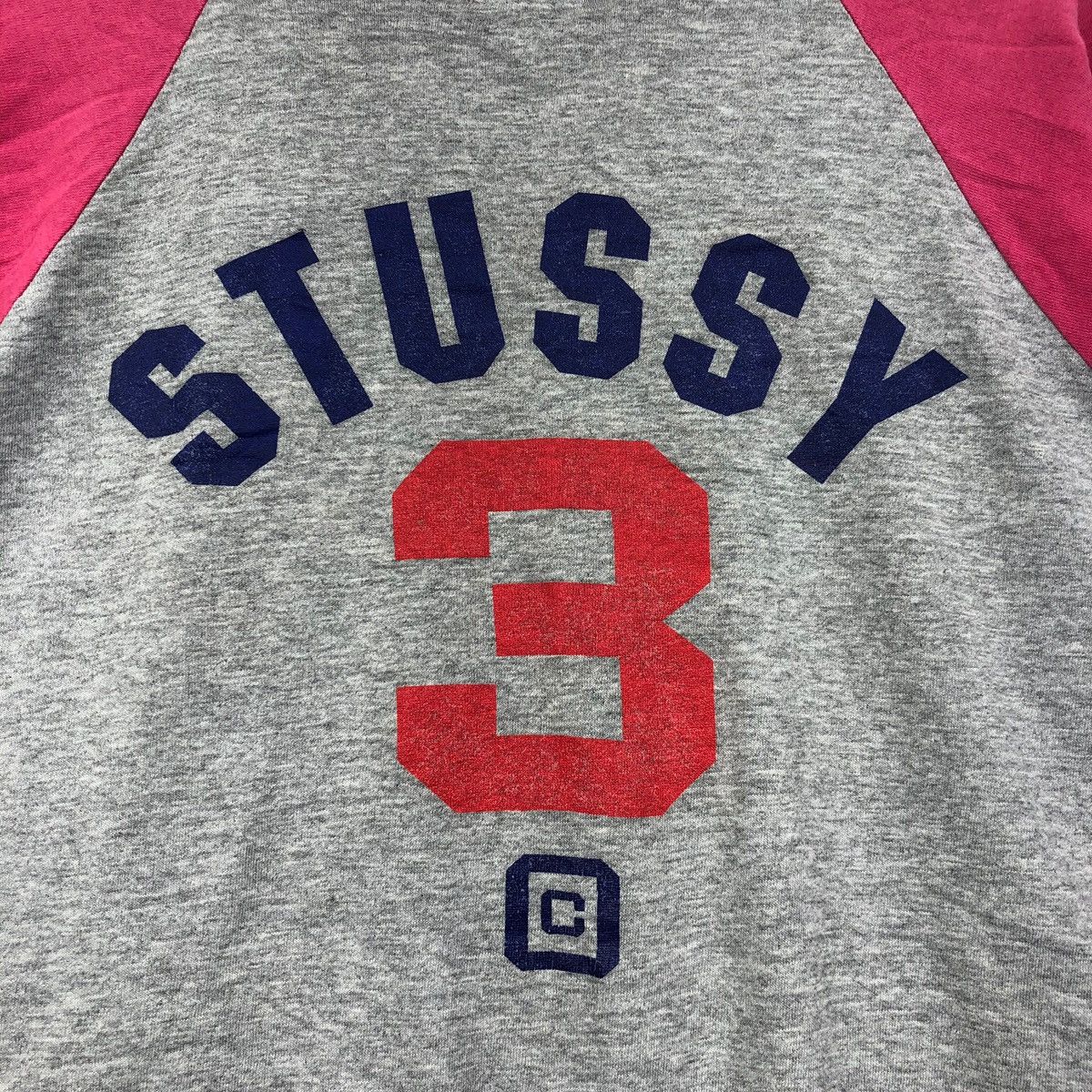 Stussy STUSSY USA BLOCK NUMBER 3 MADE IN USA RAP RAGLAN T-SHIRTS Size US L / EU 52-54 / 3 - 7 Thumbnail