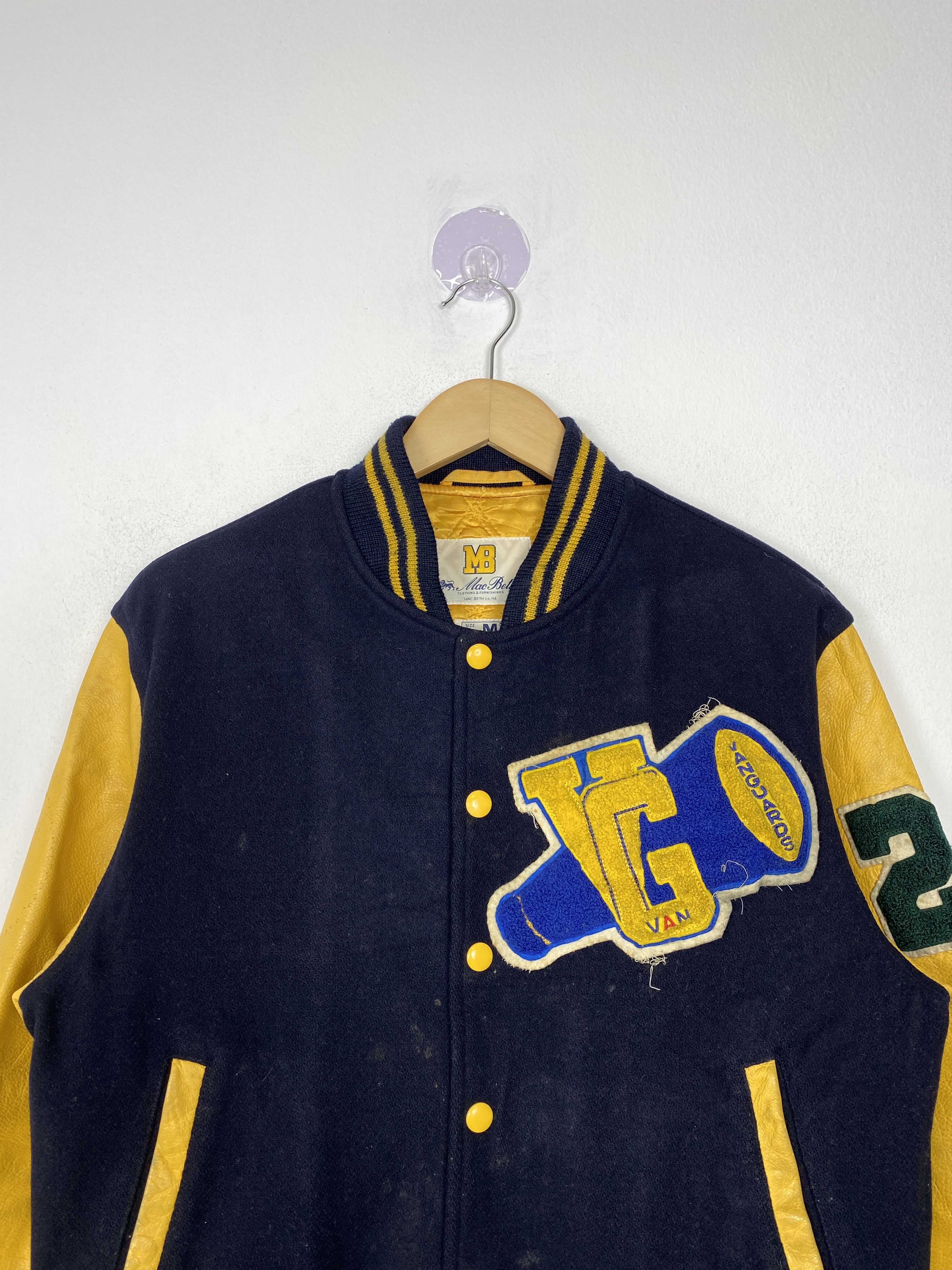 Macbeth Vintage Macbeth Button Up Wool Varsity Jacket Size US M / EU 48-50 / 2 - 2 Thumbnail