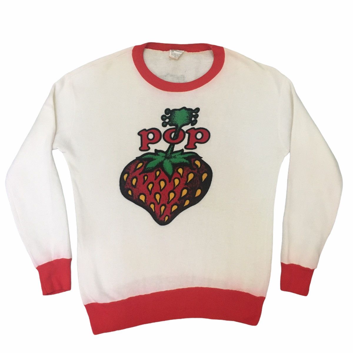 Vintage Vintage POP STRAWBERRY 1970s Music Memorabilia Grail Size US S / EU 44-46 / 1 - 2 Thumbnail