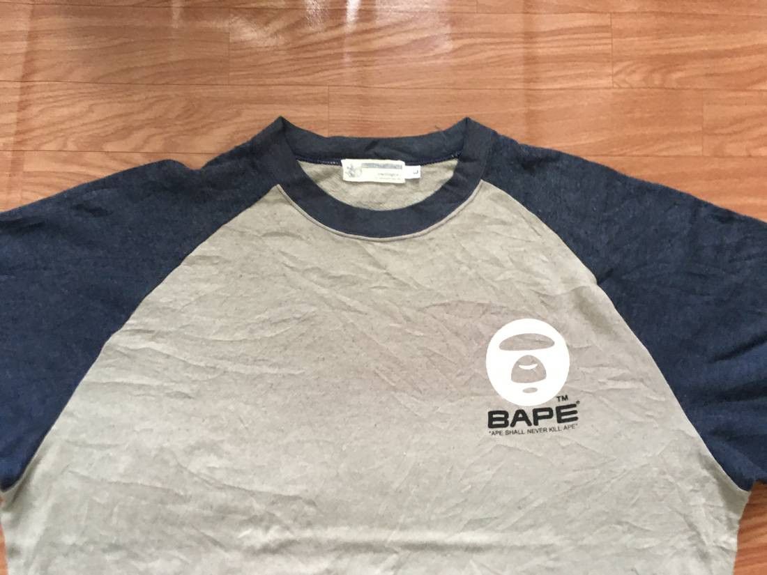 Bape VINTAGE BAPE A BATHING APE GENERAL RAGLAN SWEATSHIRTS Size US L / EU 52-54 / 3 - 6 Thumbnail